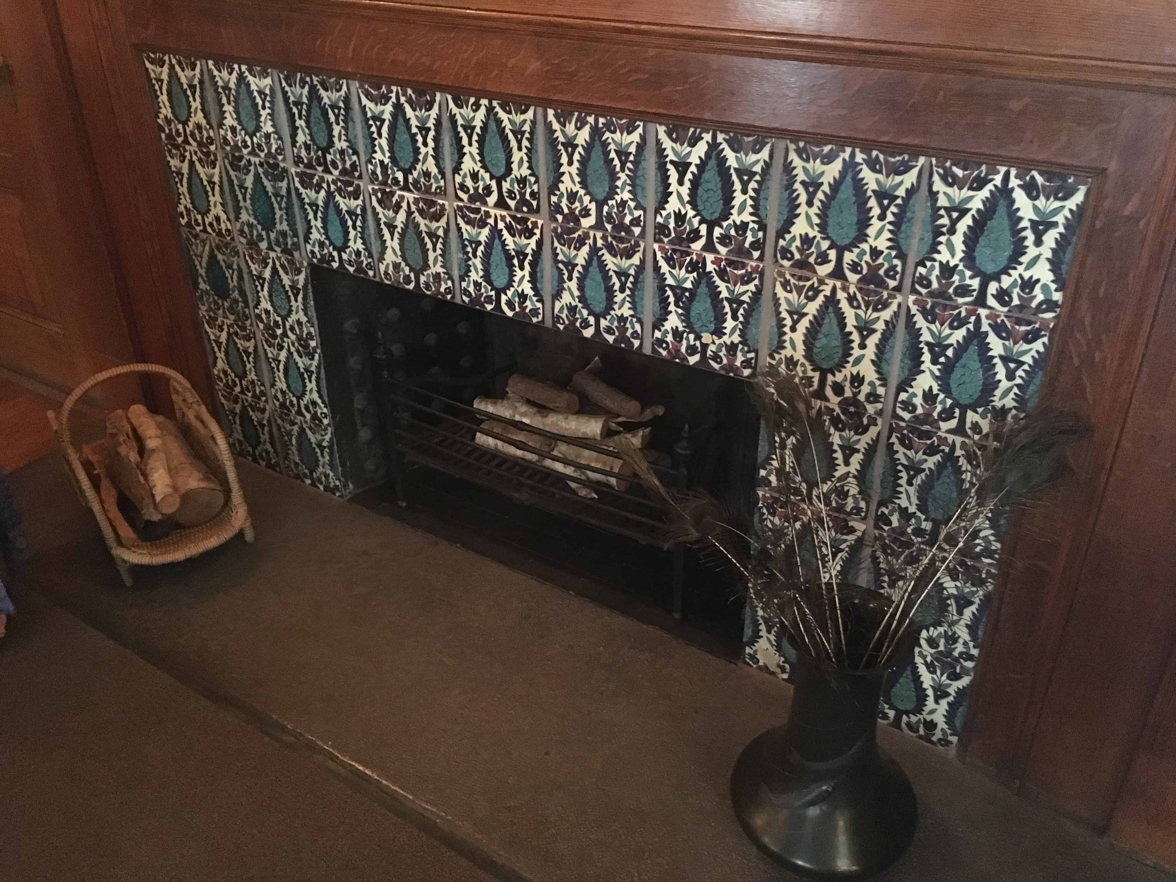 Dining room fireplace at the John J. Glessner House in Chicago, Illinois