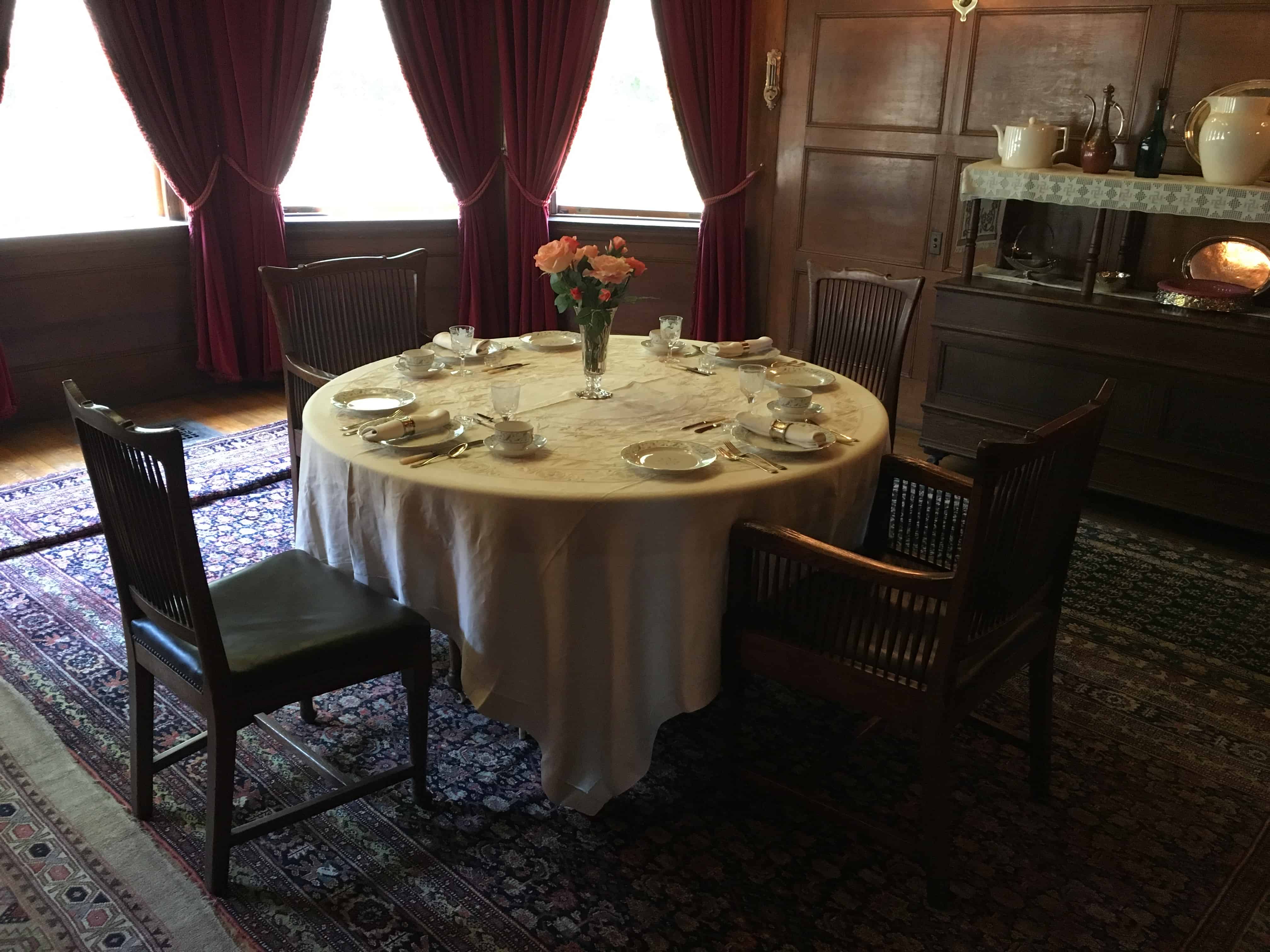 Dining room at the John J. Glessner House in Chicago, Illinois