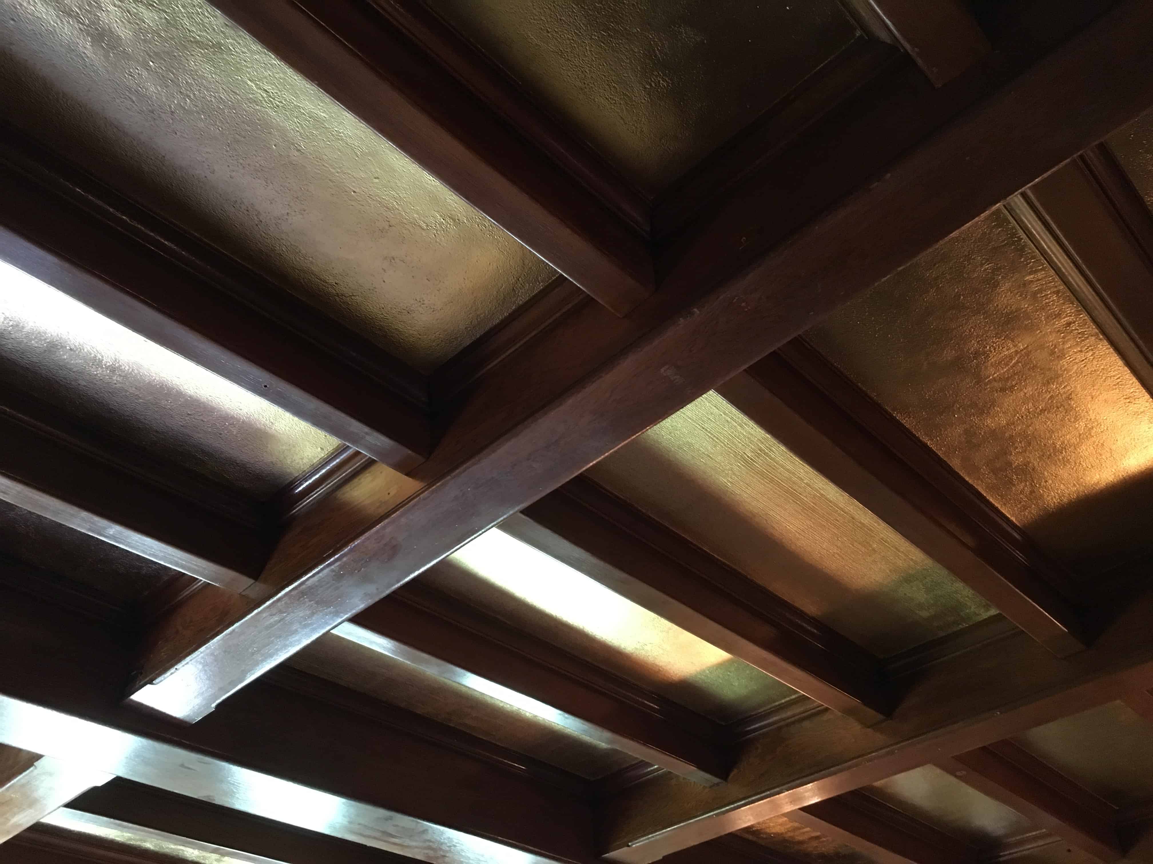 Ceiling in the dining room at the John J. Glessner House in Chicago, Illinois