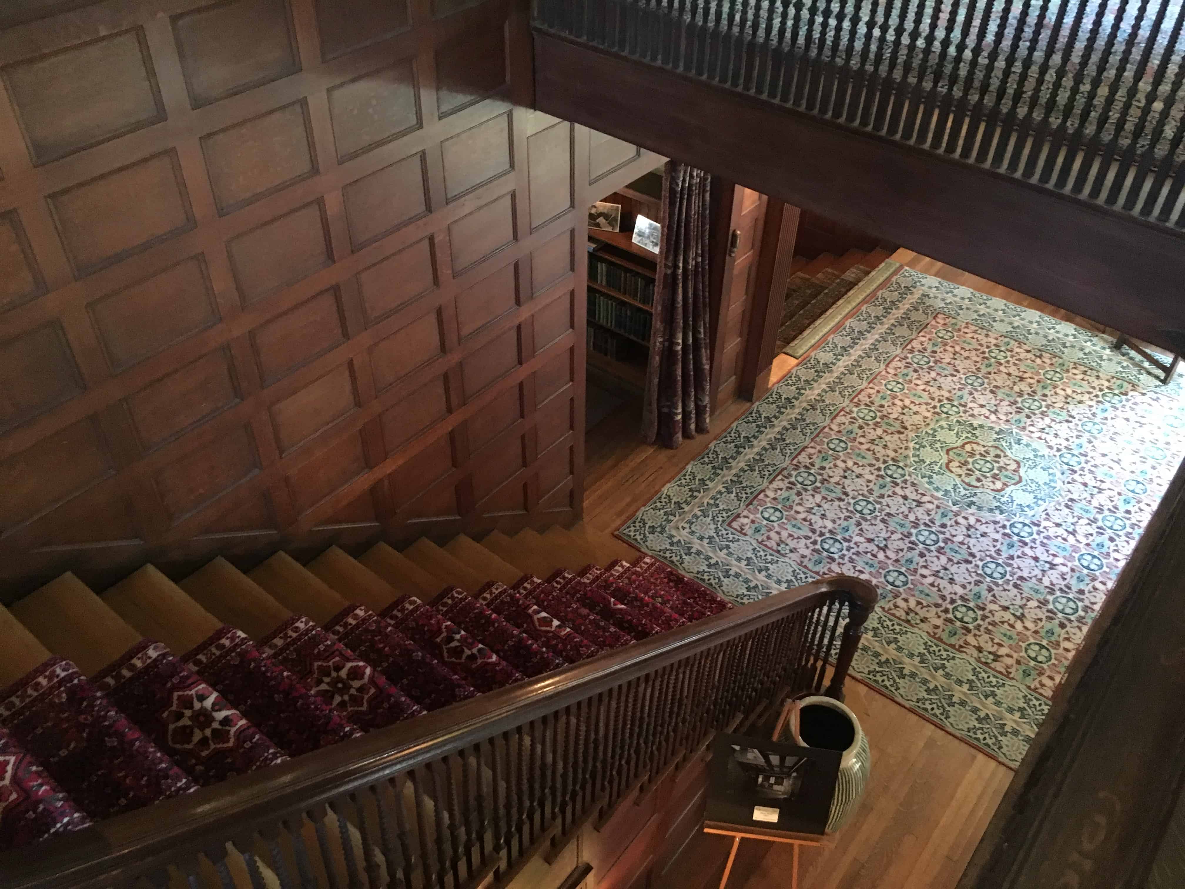 Stairway at the John J. Glessner House in Chicago, Illinois