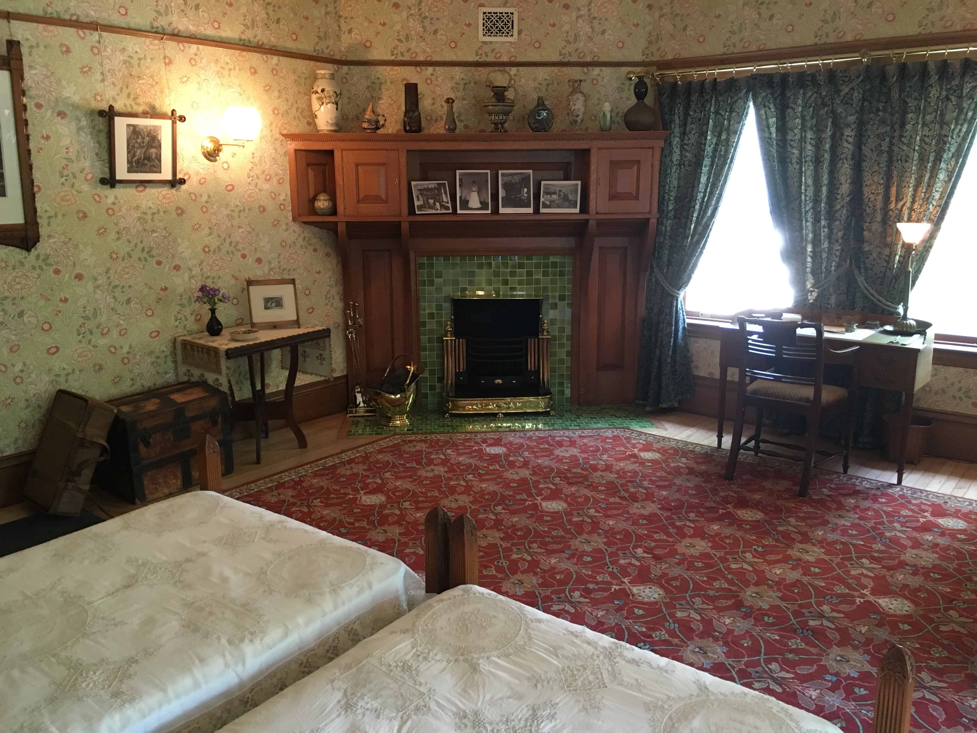 Guest room at the John J. Glessner House in Chicago, Illinois
