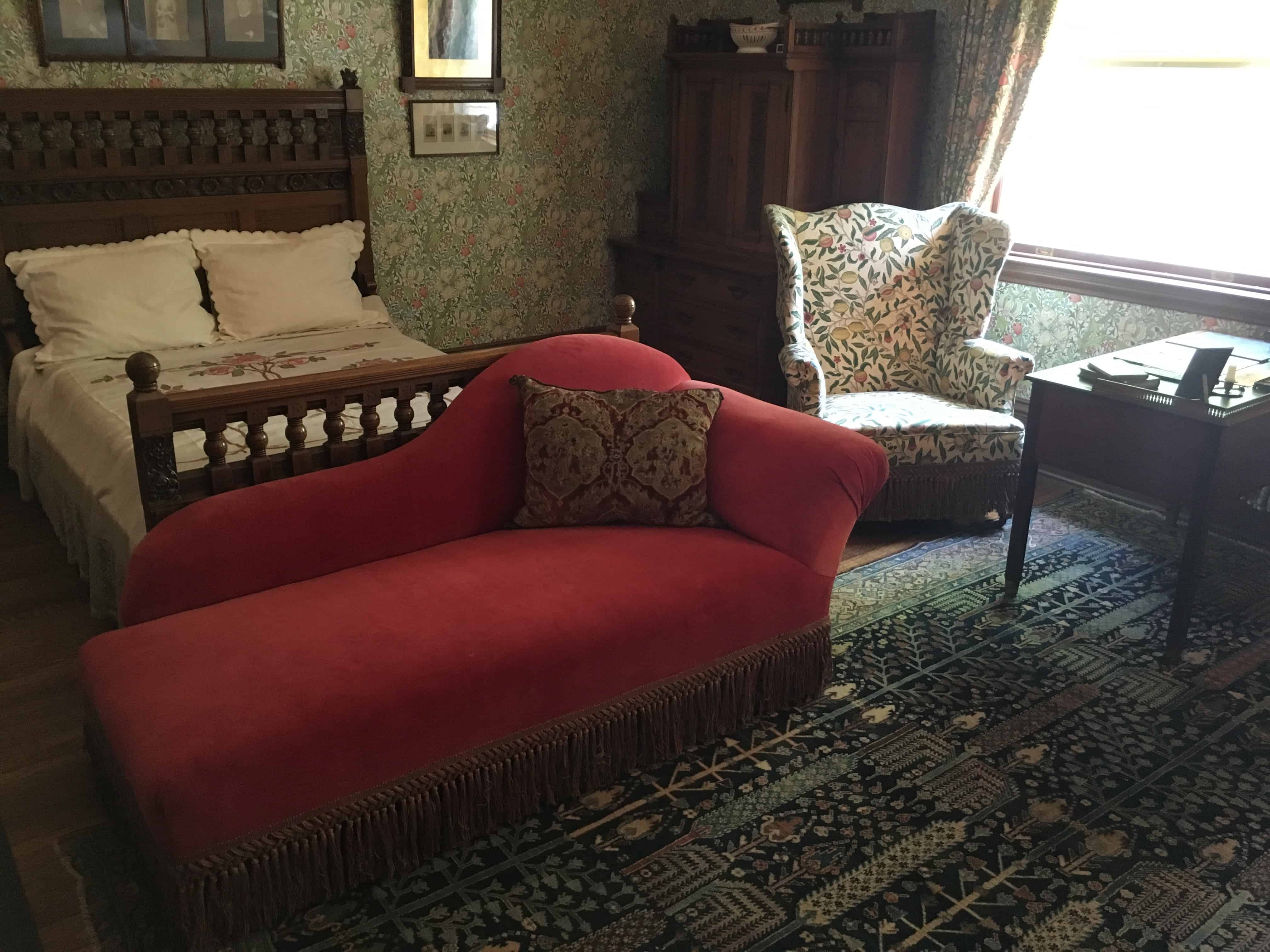 Master bedroom at the John J. Glessner House in Chicago, Illinois