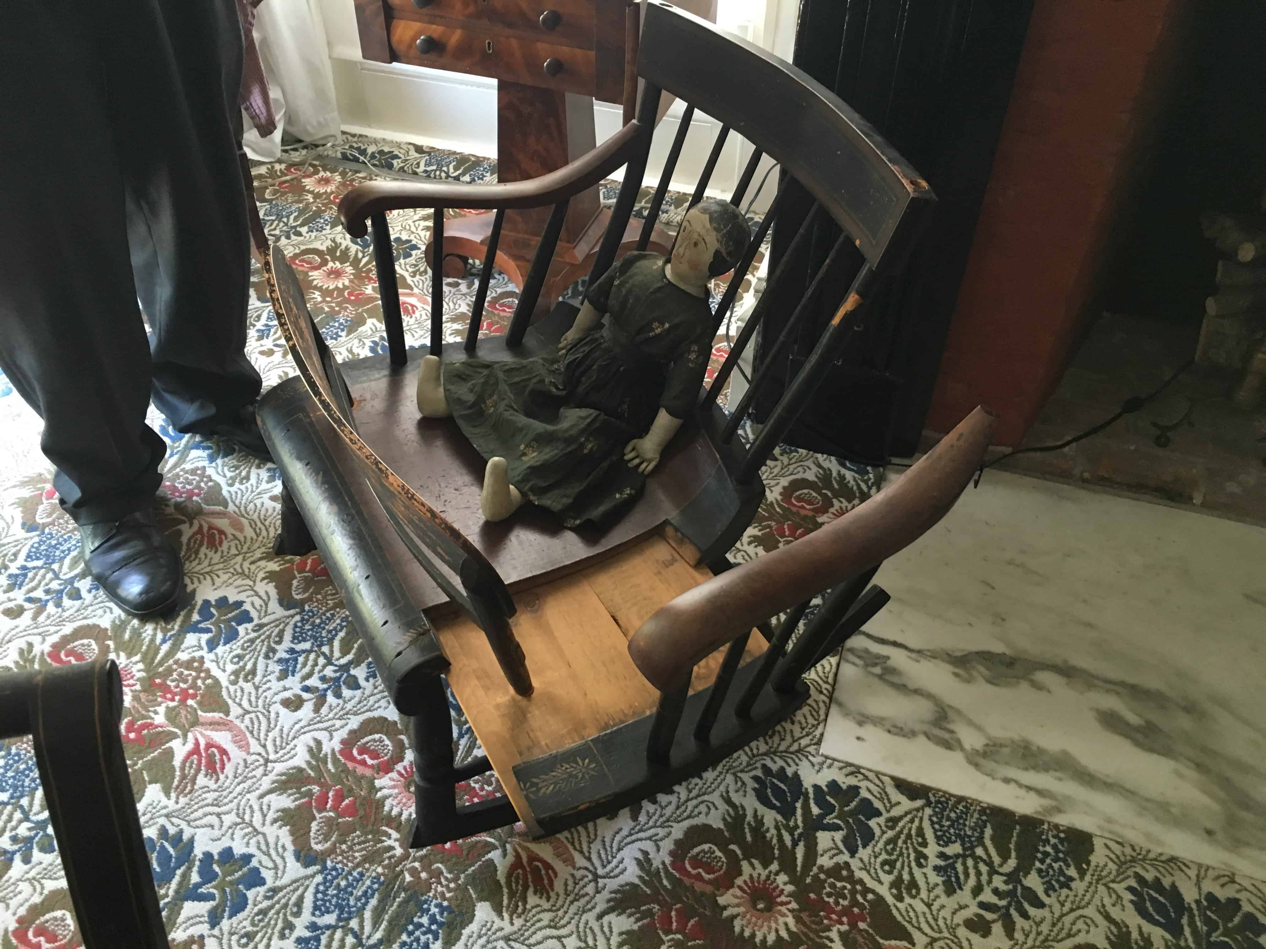 Rocking chair / cradle at the Henry B. Clarke House in Chicago, Illinois
