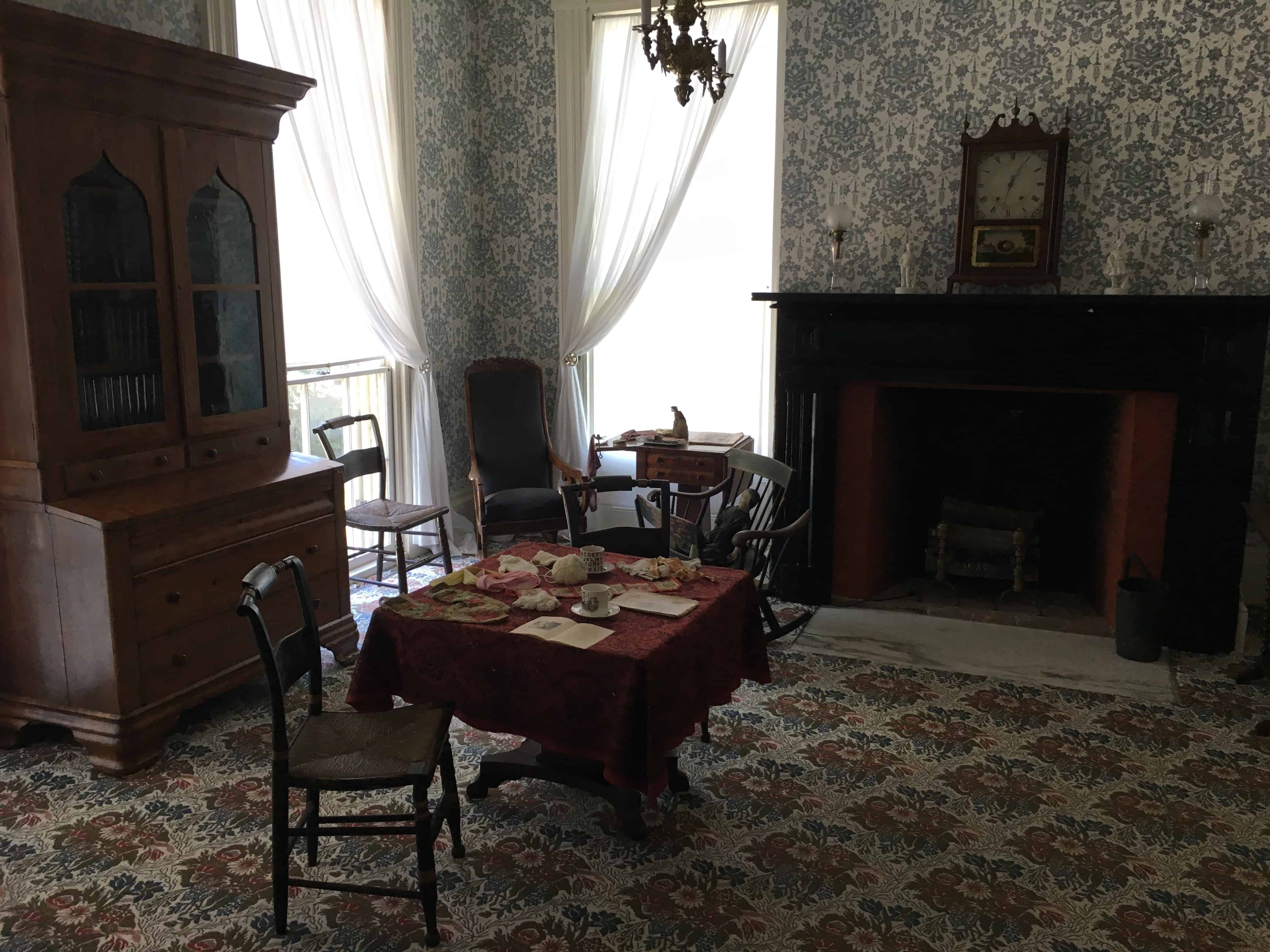 Parlor at the Henry B. Clarke House in Chicago, Illinois