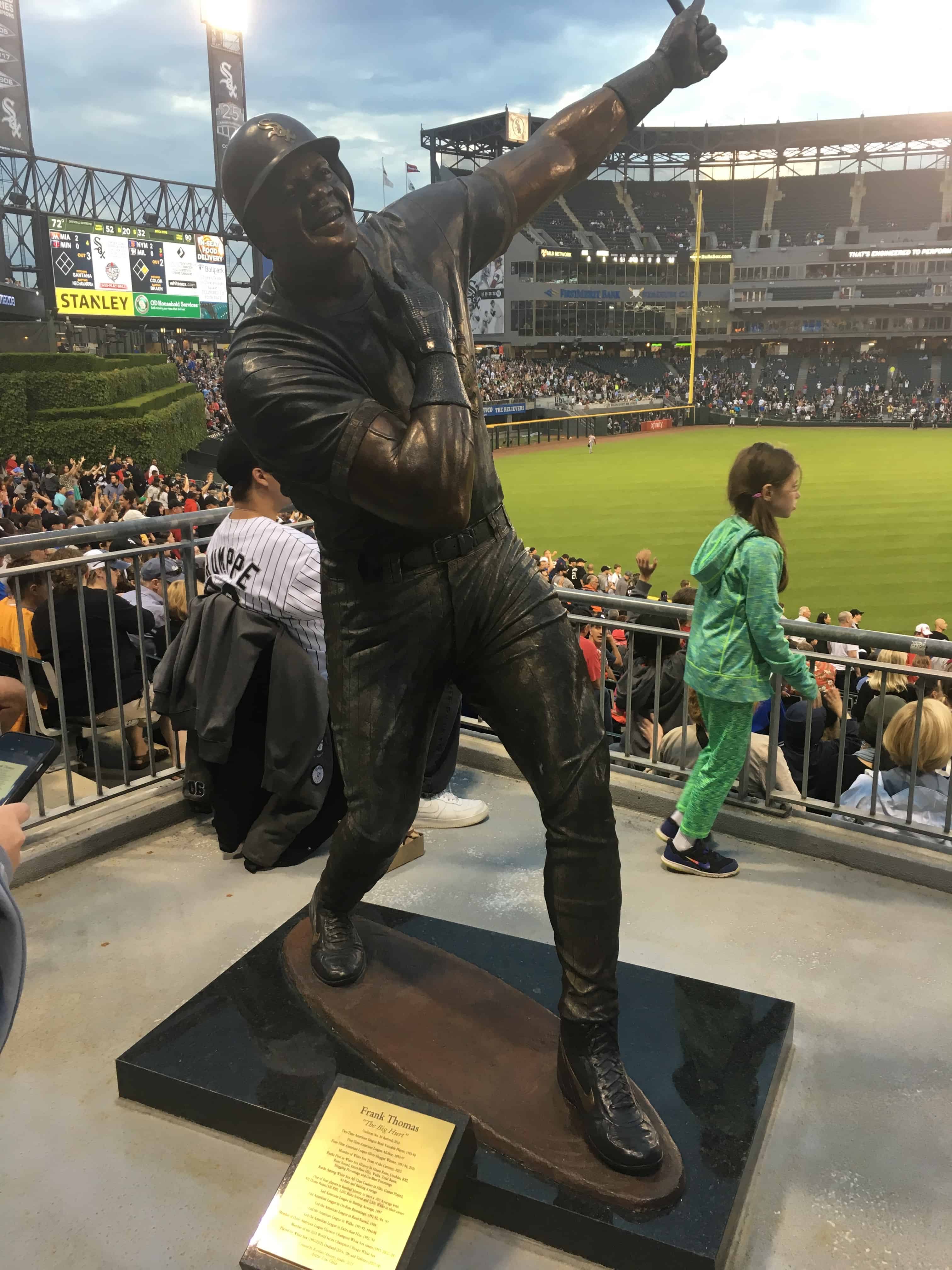 Frank Thomas statue at Guaranteed Rate Field in Chicago, Illinois