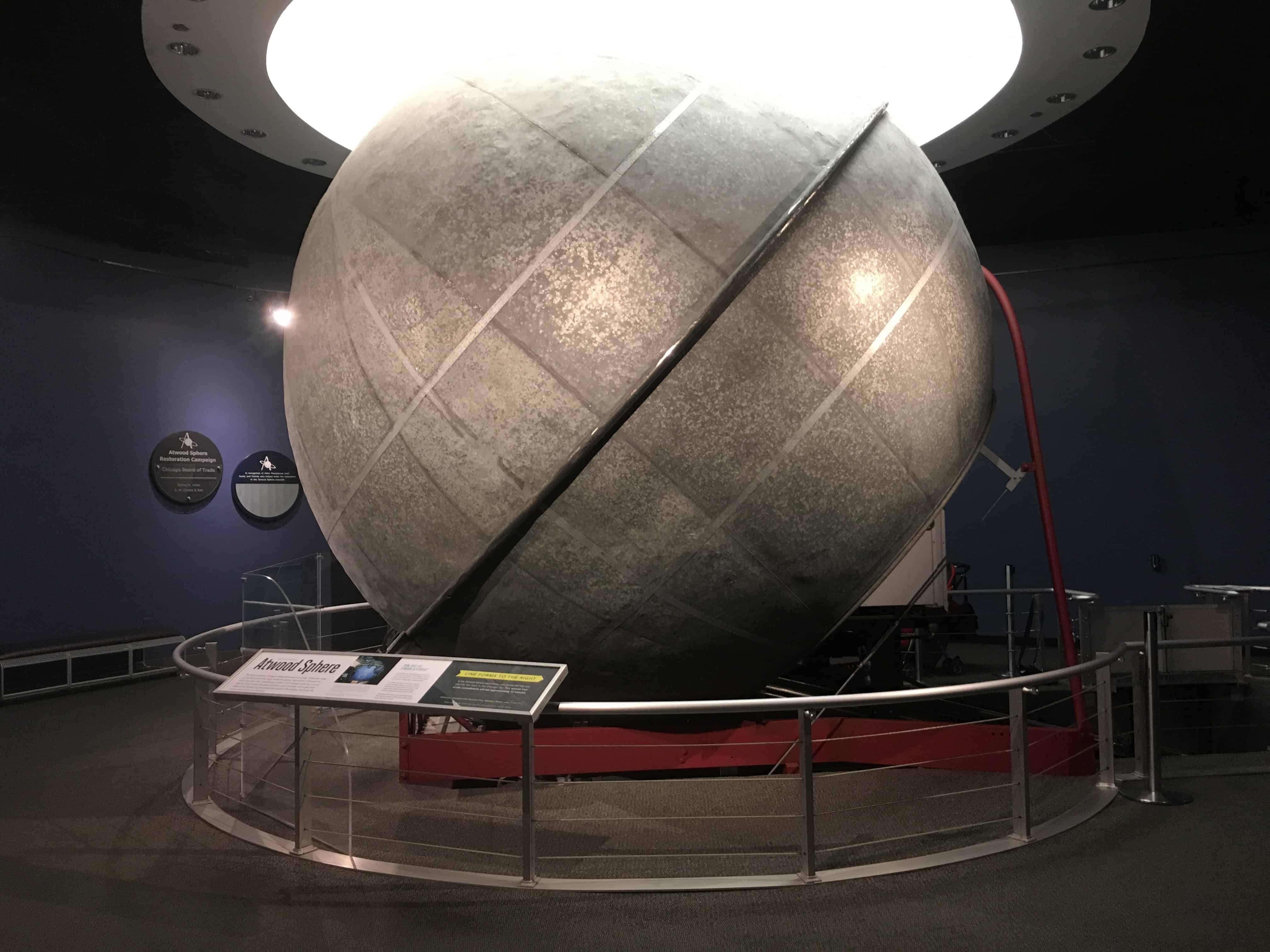 Atwood Sphere at the Adler Planetarium in Chicago, Illinois