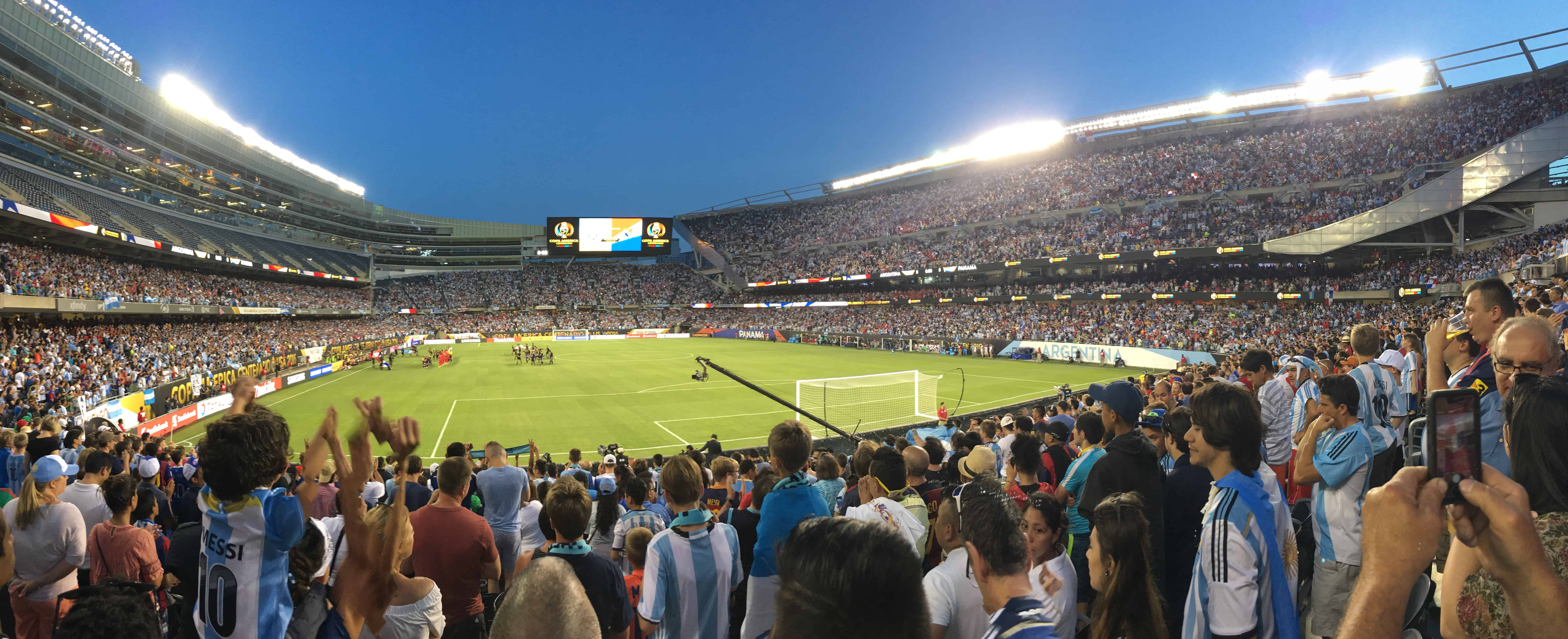 Argentina vs Panamá at Copa América Centenario USA 2016 at Soldier Field in Chicago, Illinois
