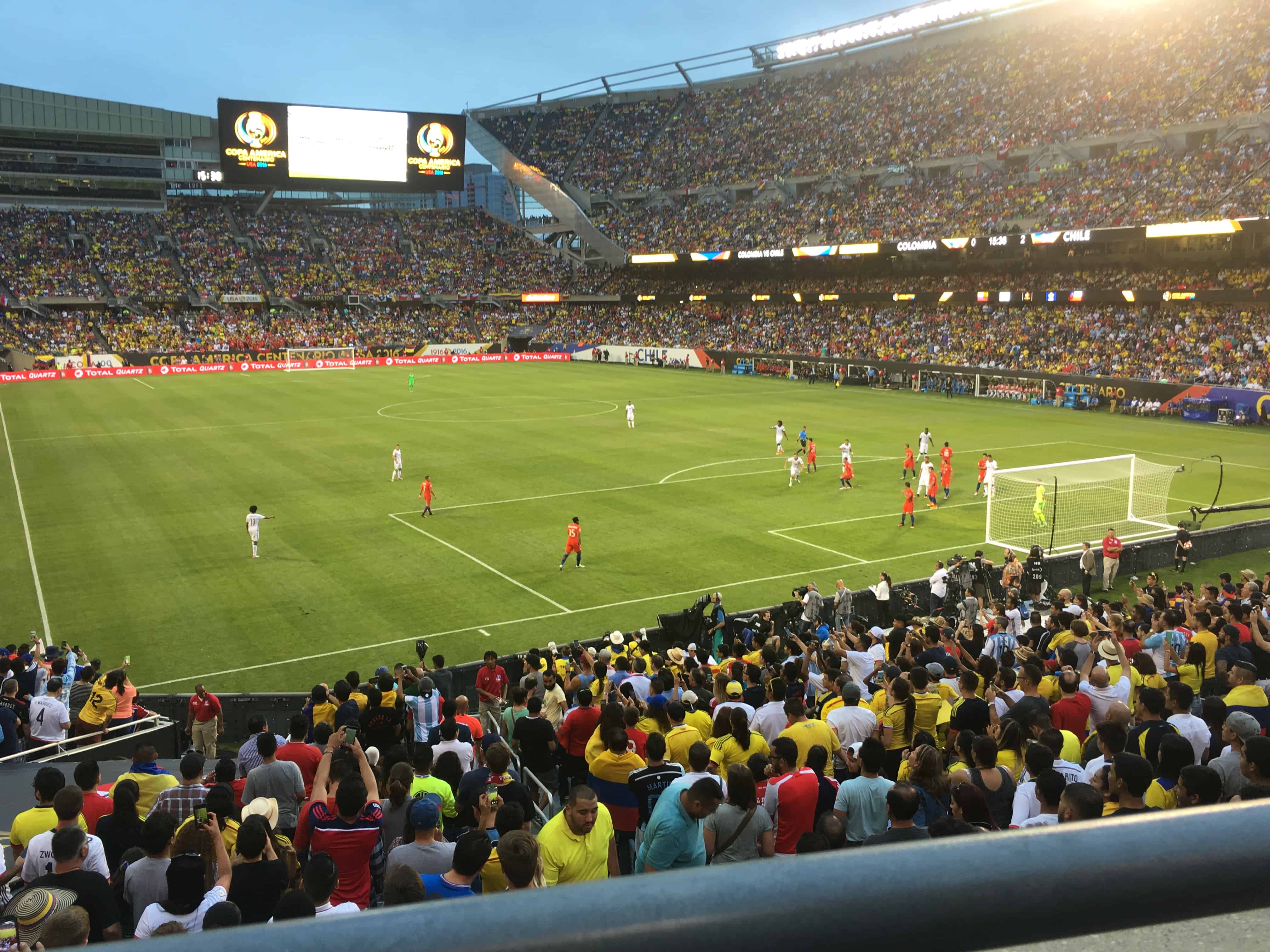 Colombia vs Chile at Copa América Centenario USA 2016 at Soldier Field in Chicago, Illinois