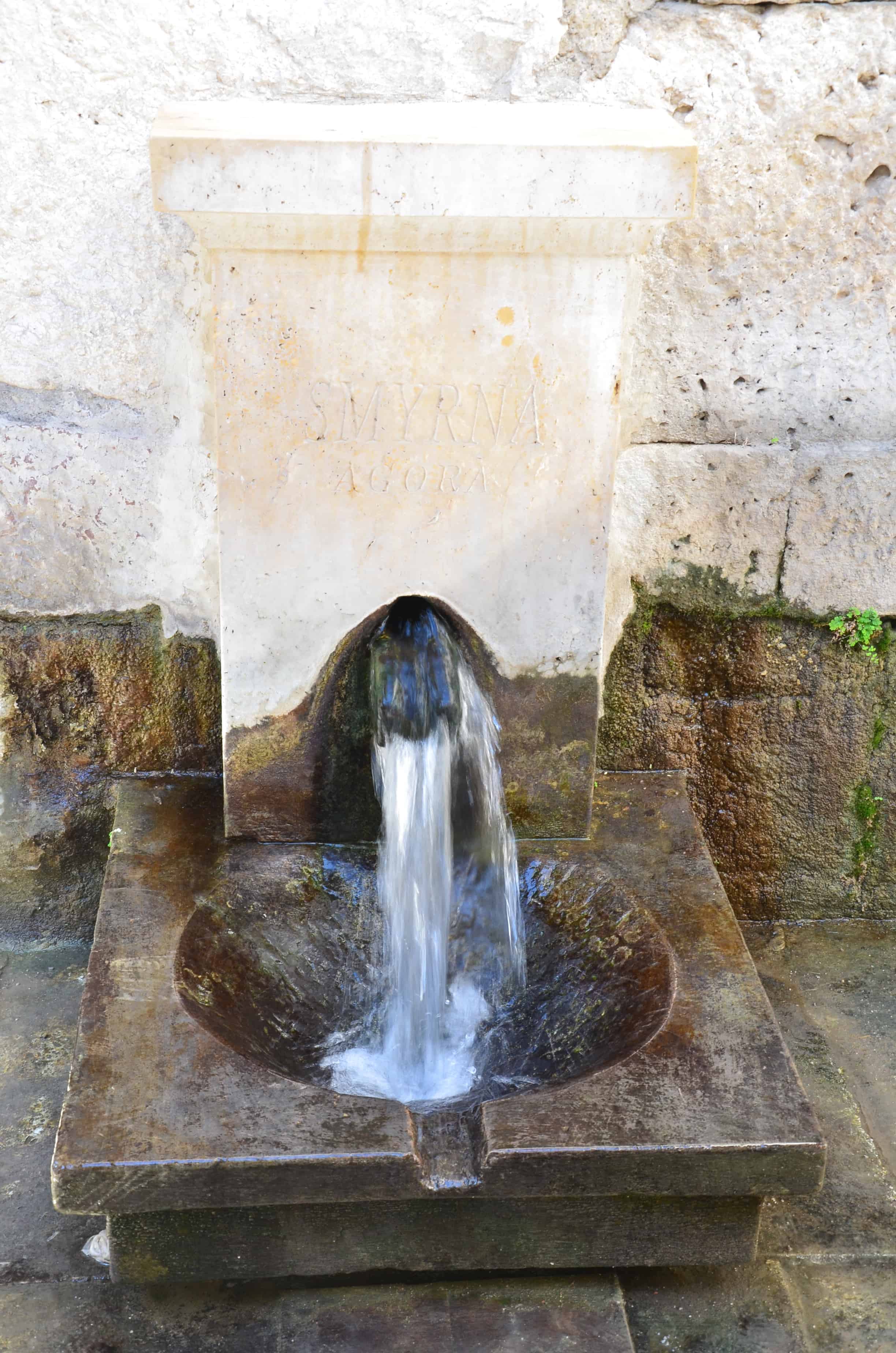 Fountain at the Smyrna Agora in Izmir, Turkey