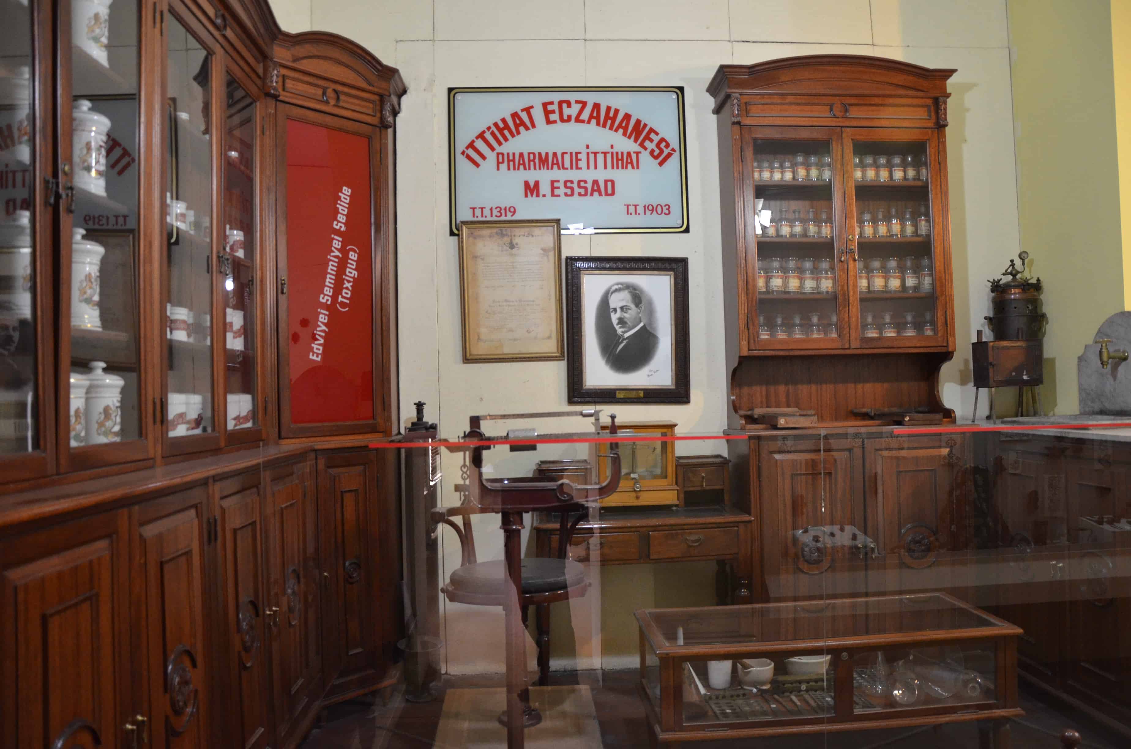 Pharmacy at the Izmir Ethnography Museum in Izmir, Turkey