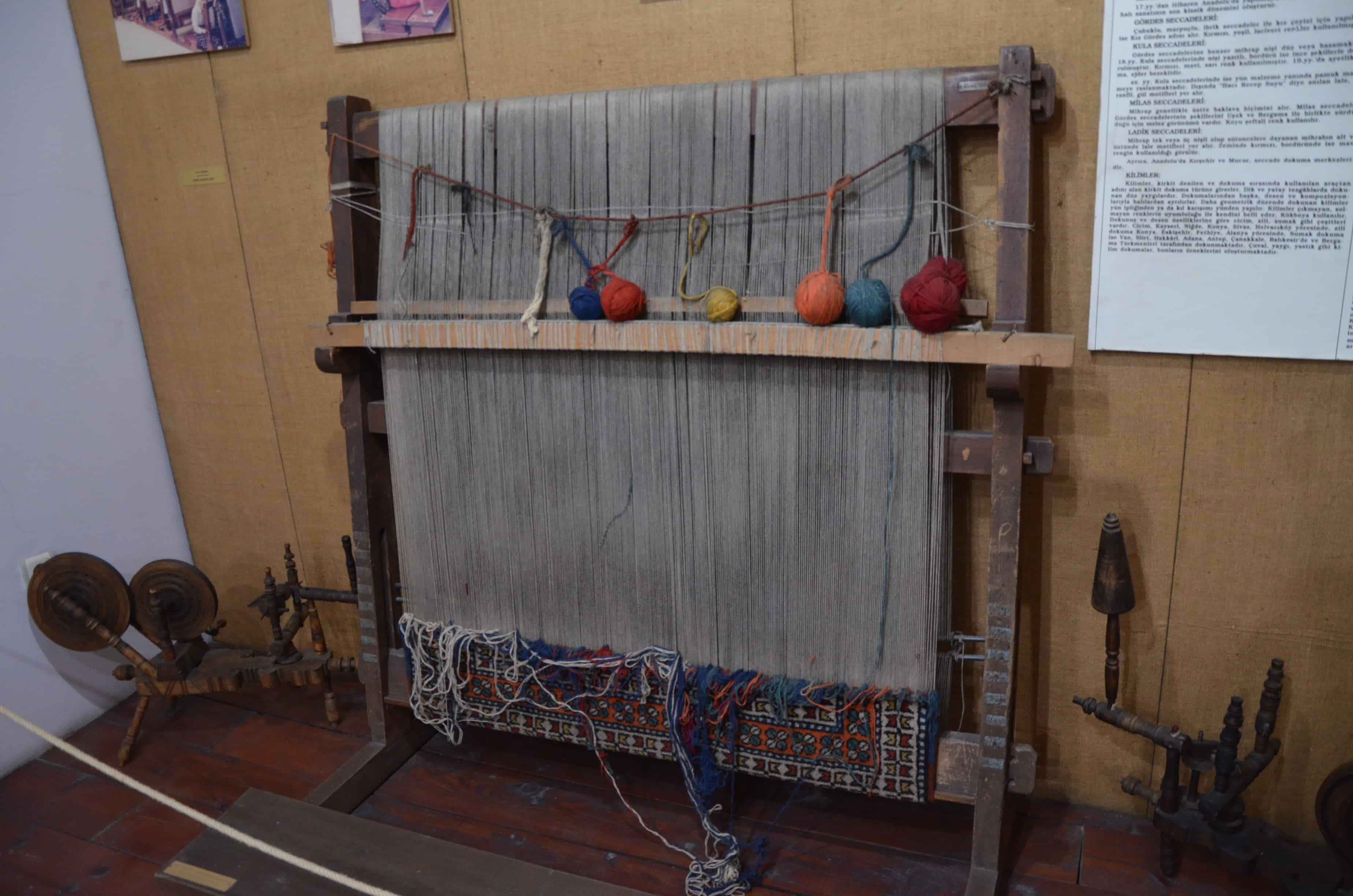 Loom at the Izmir Ethnography Museum in Izmir, Turkey