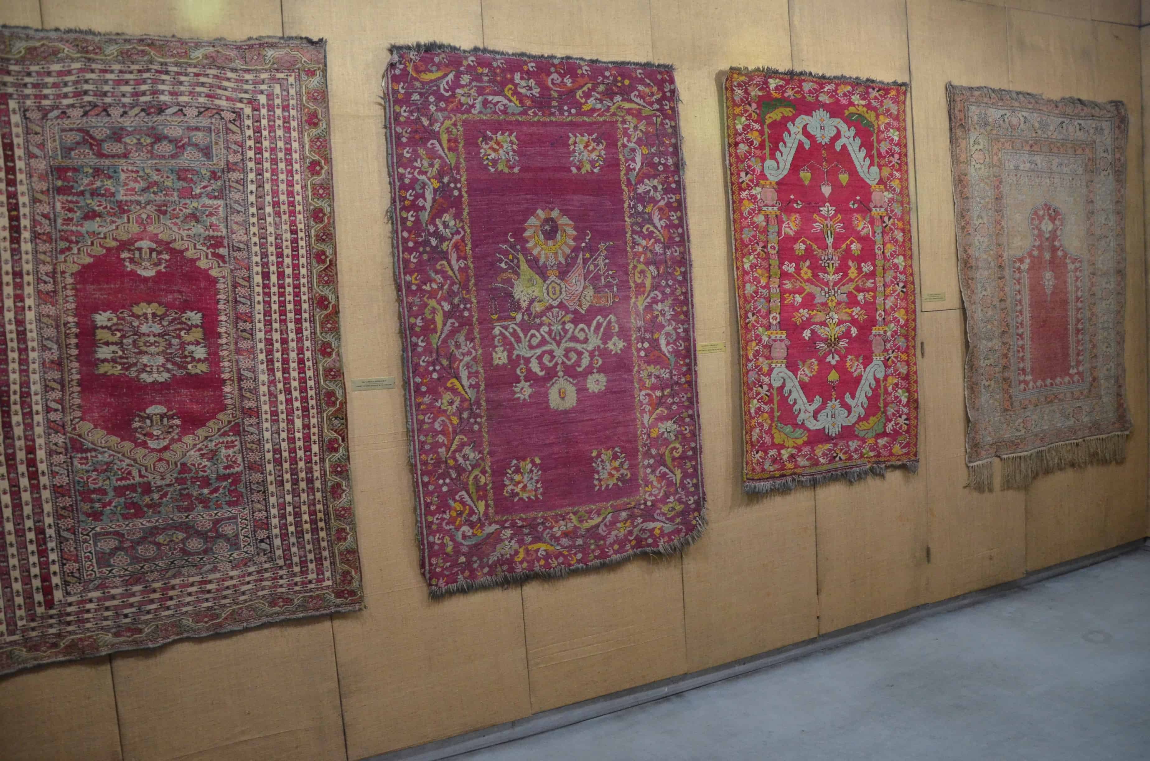 Carpets at the Izmir Ethnography Museum in Izmir, Turkey