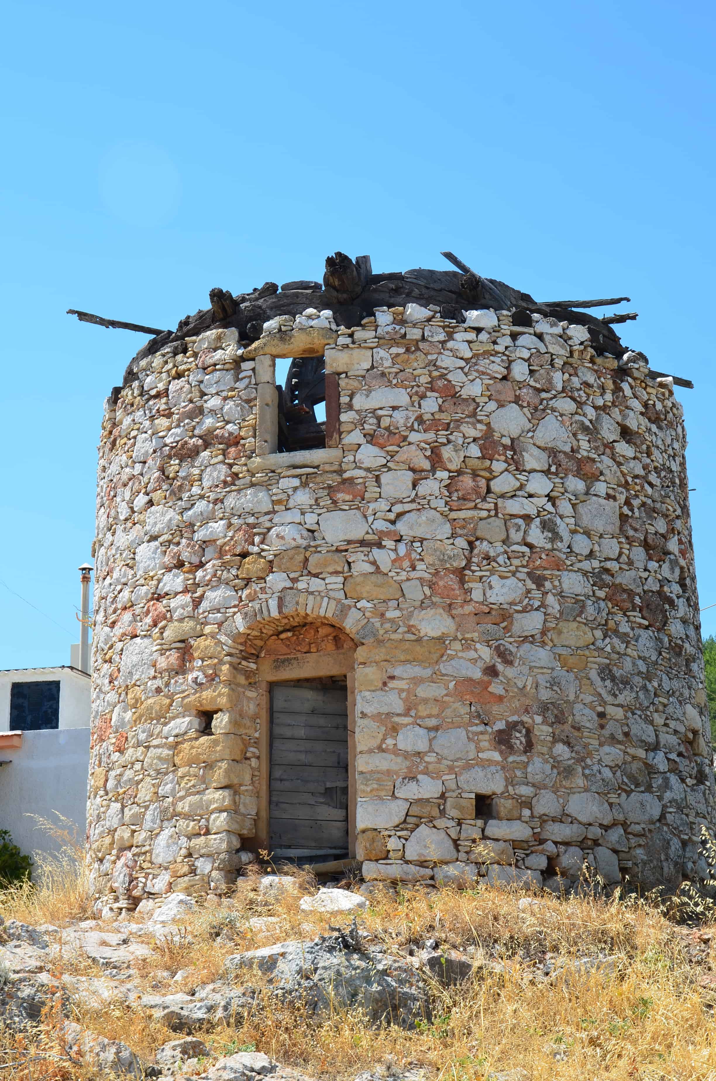 Windmill in Tholopotami, Chios, Greece