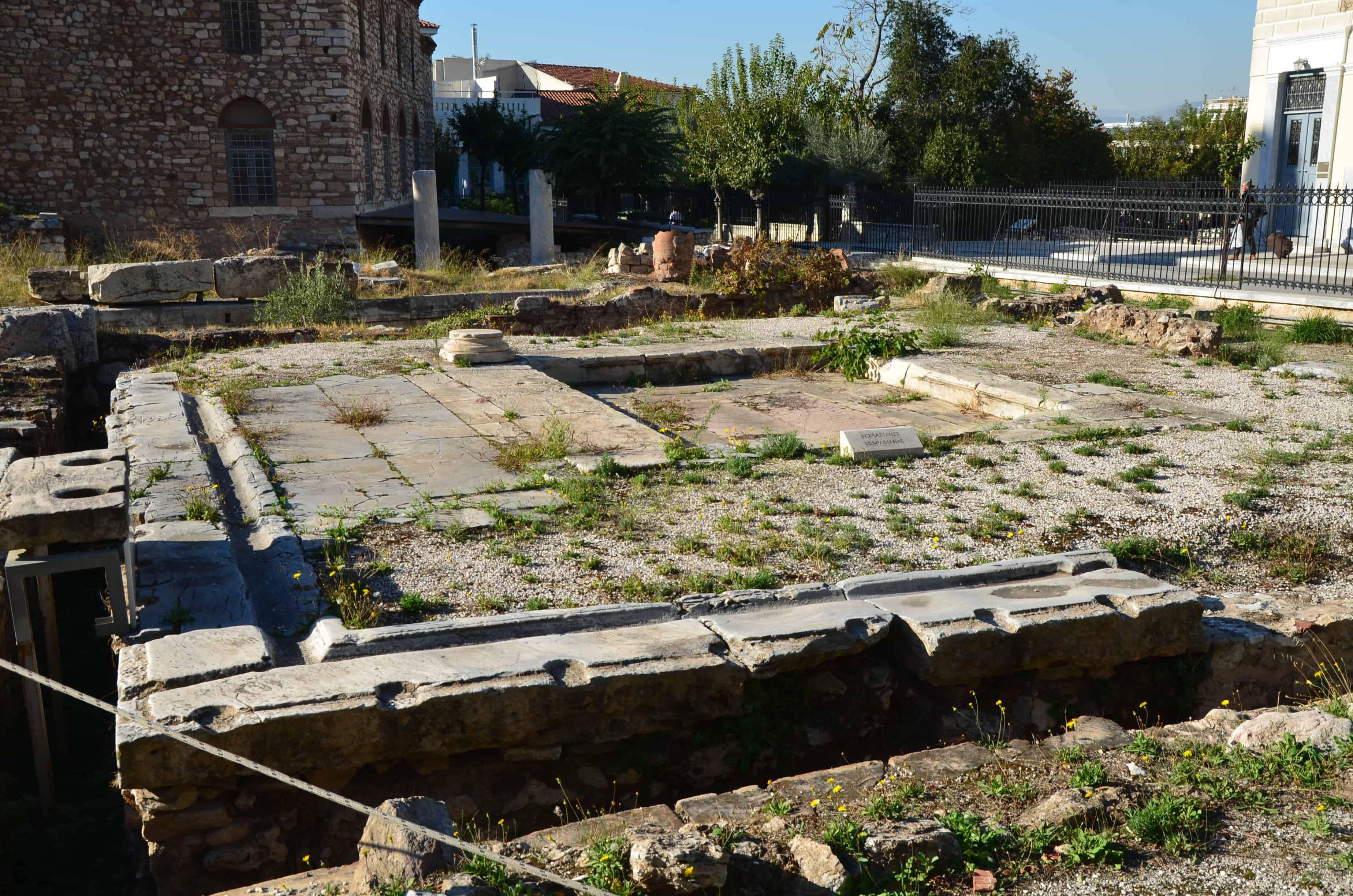 Public latrines at the Roman Agora in Athens, Greece