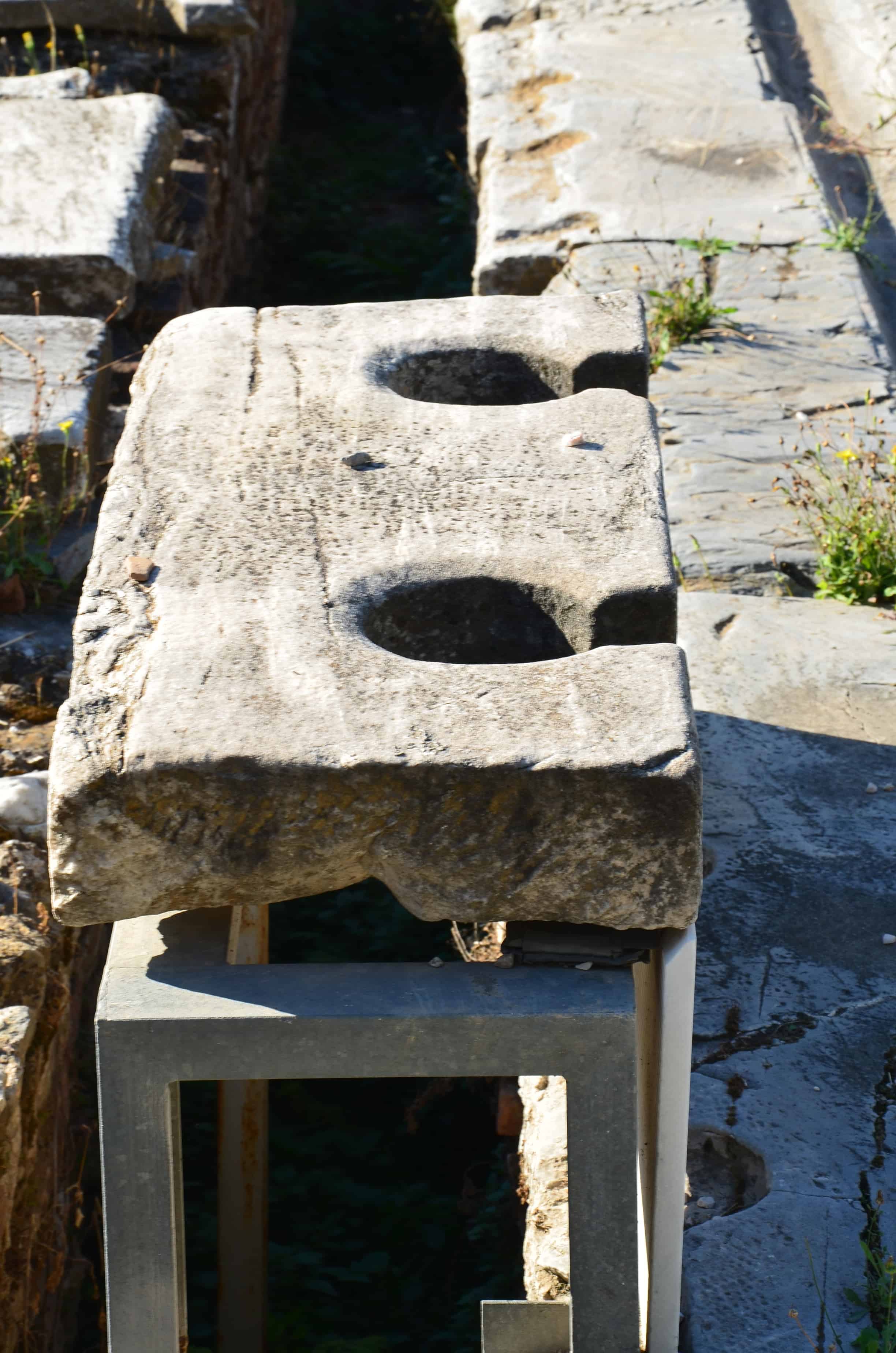 Public latrines at the Roman Agora in Athens, Greece