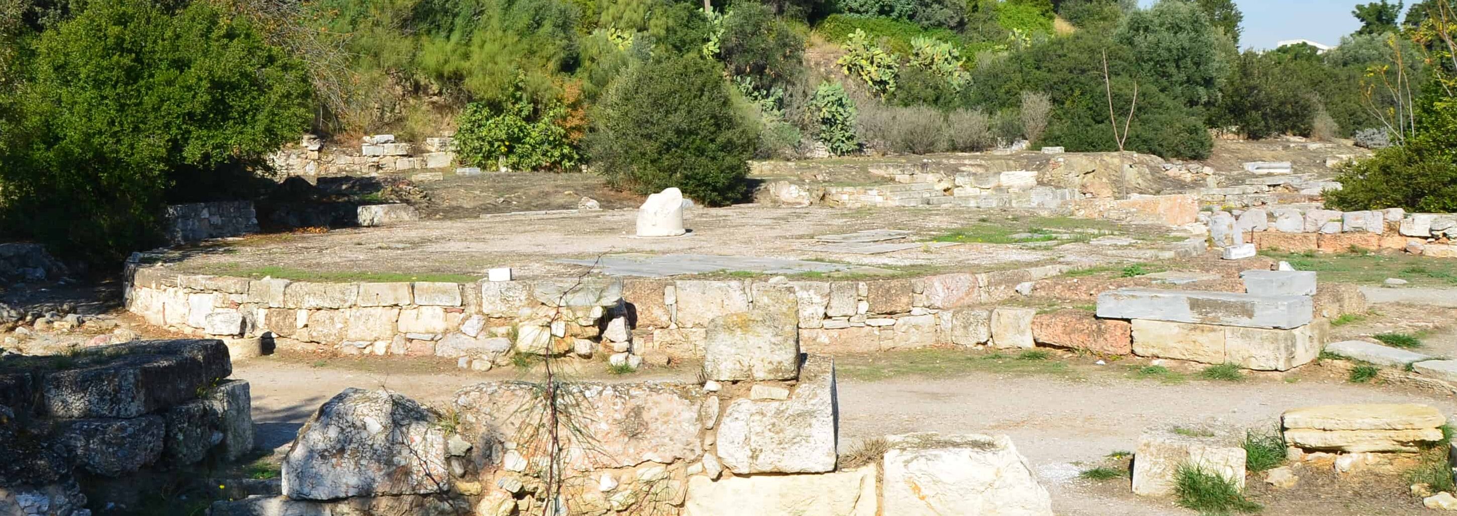 Tholos at the Agora in Athens, Greece