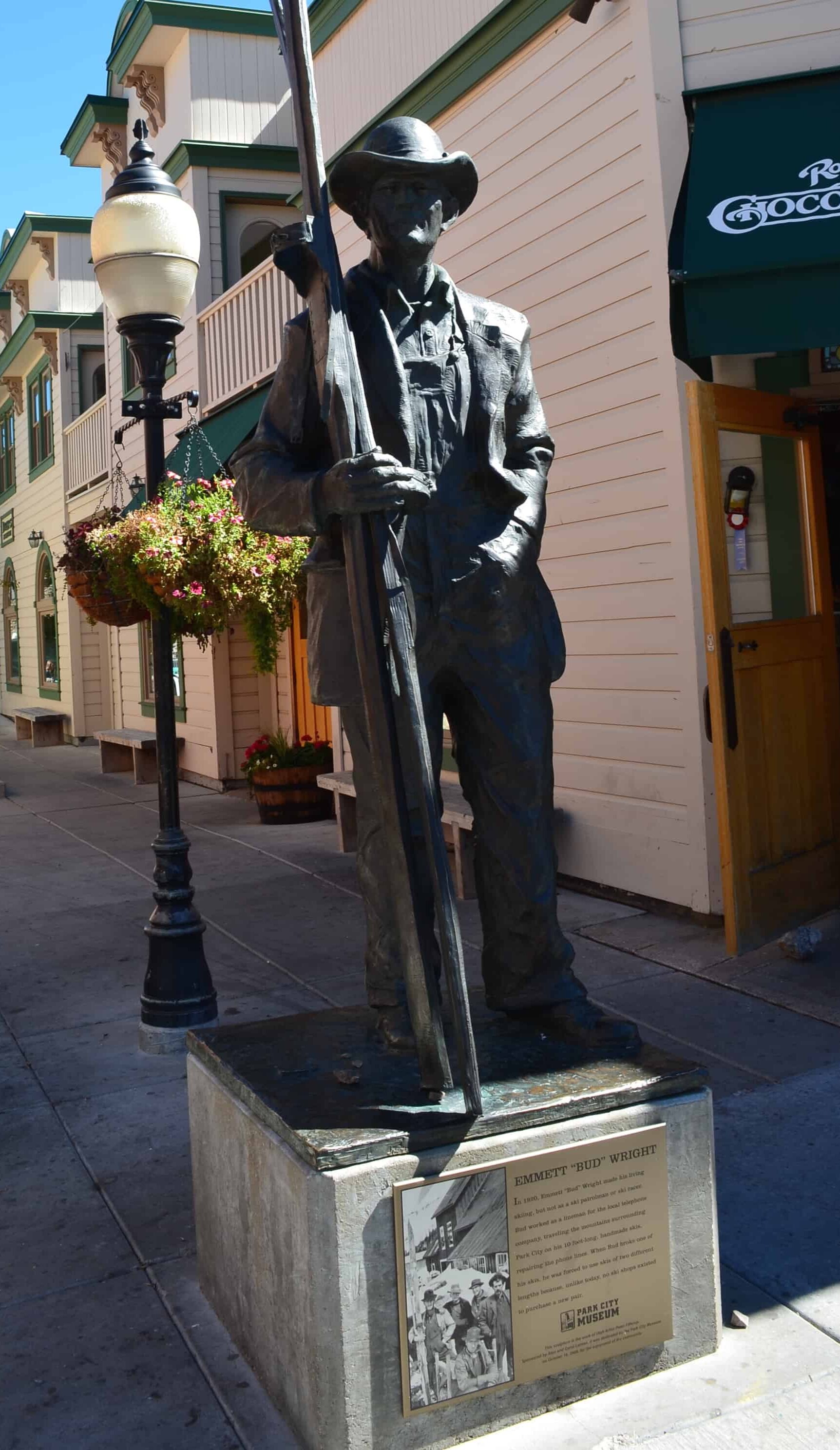 Sculpture of Emmett "Bud" Wright
