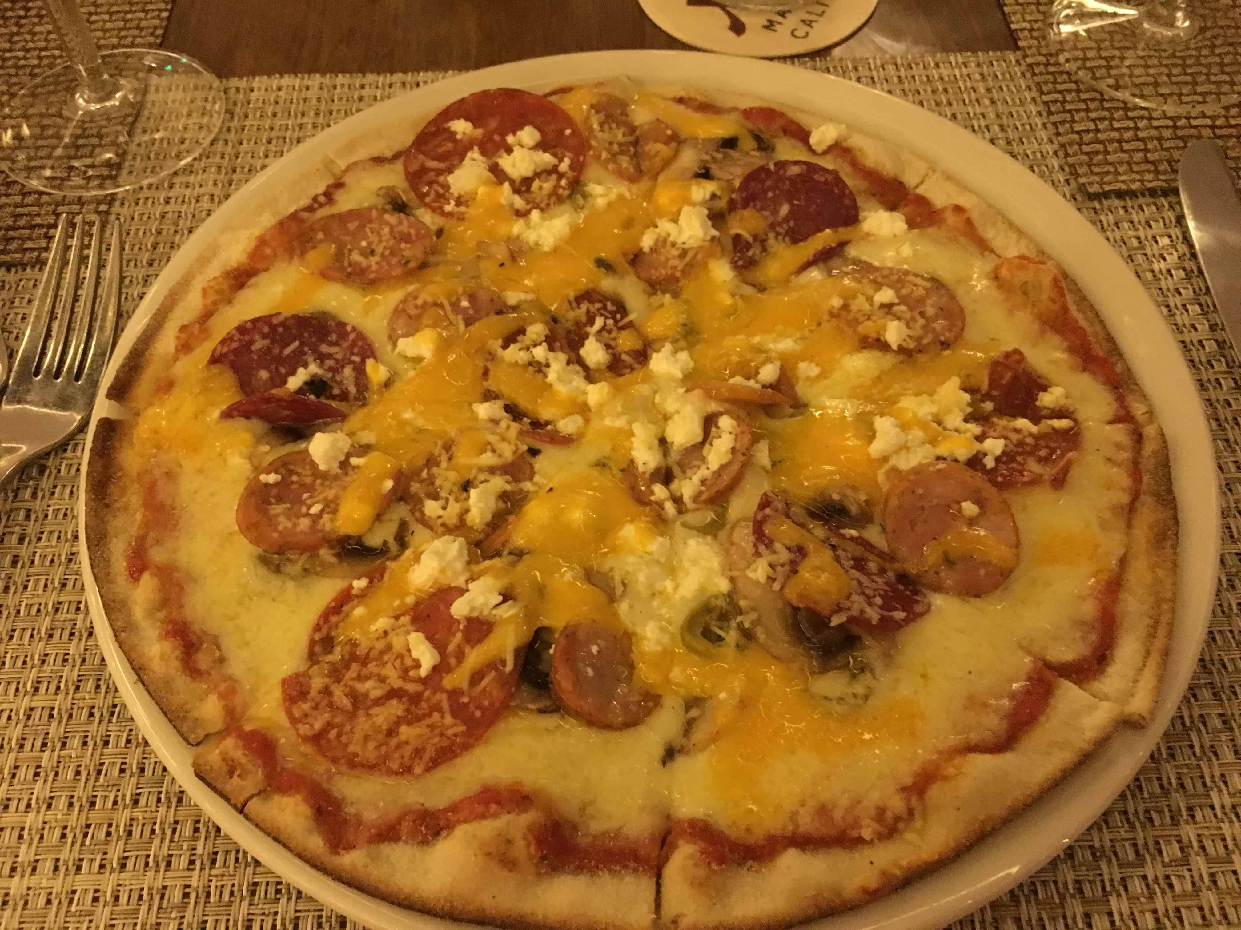 Build your own pizza at The Market in Cali, Colombia