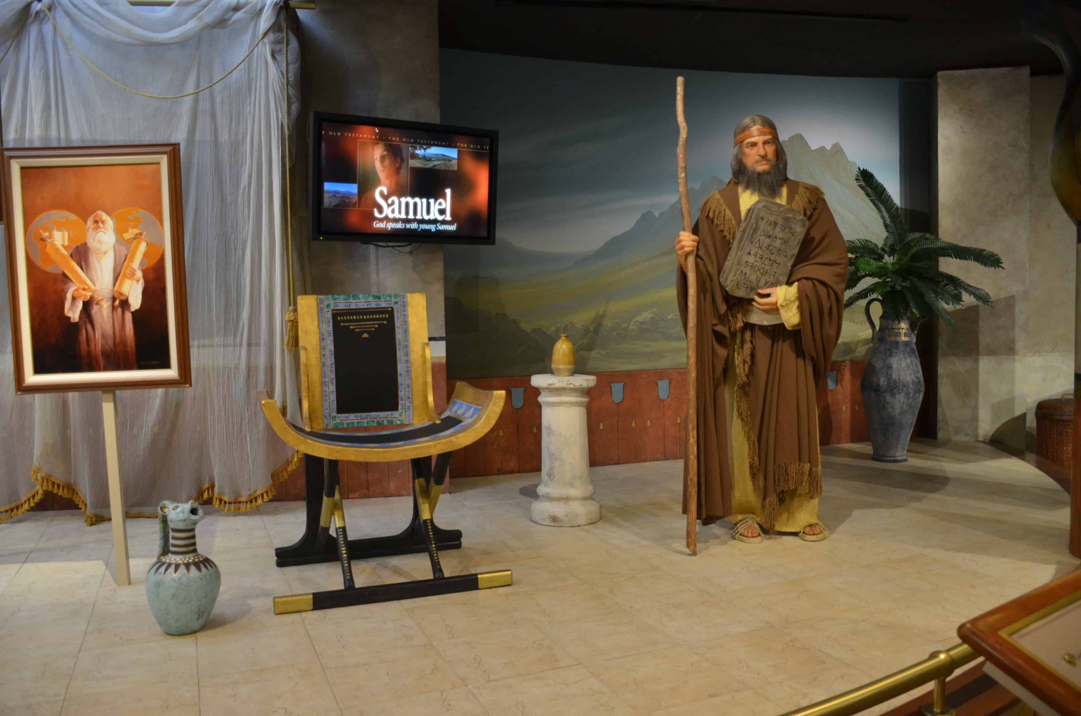 Samuel in the prophets exhibit in the North Visitors' Center at Temple Square in Salt Lake City, Utah