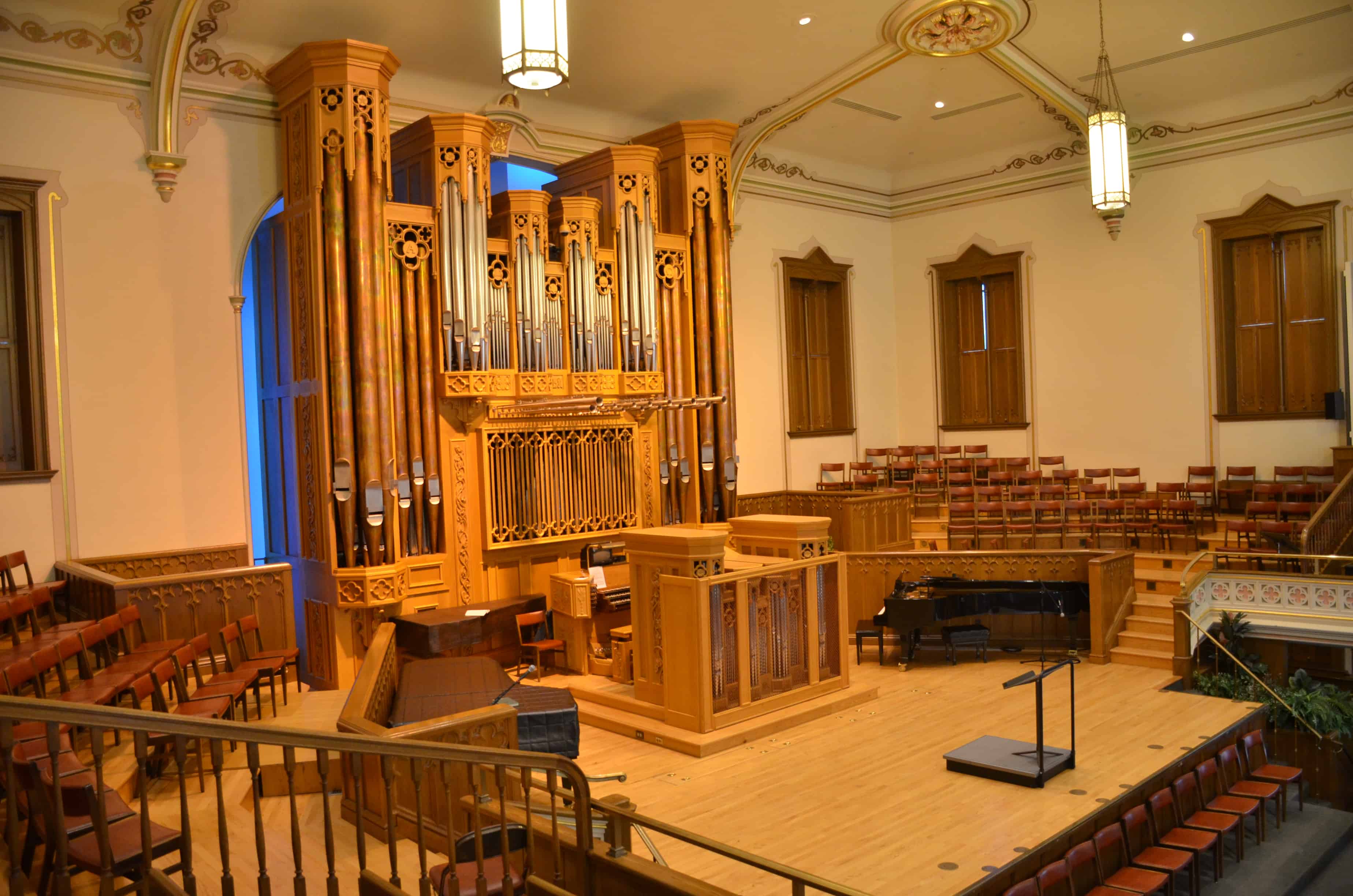 Organ at Assembly Hall at Temple Square in Salt Lake City, Utah