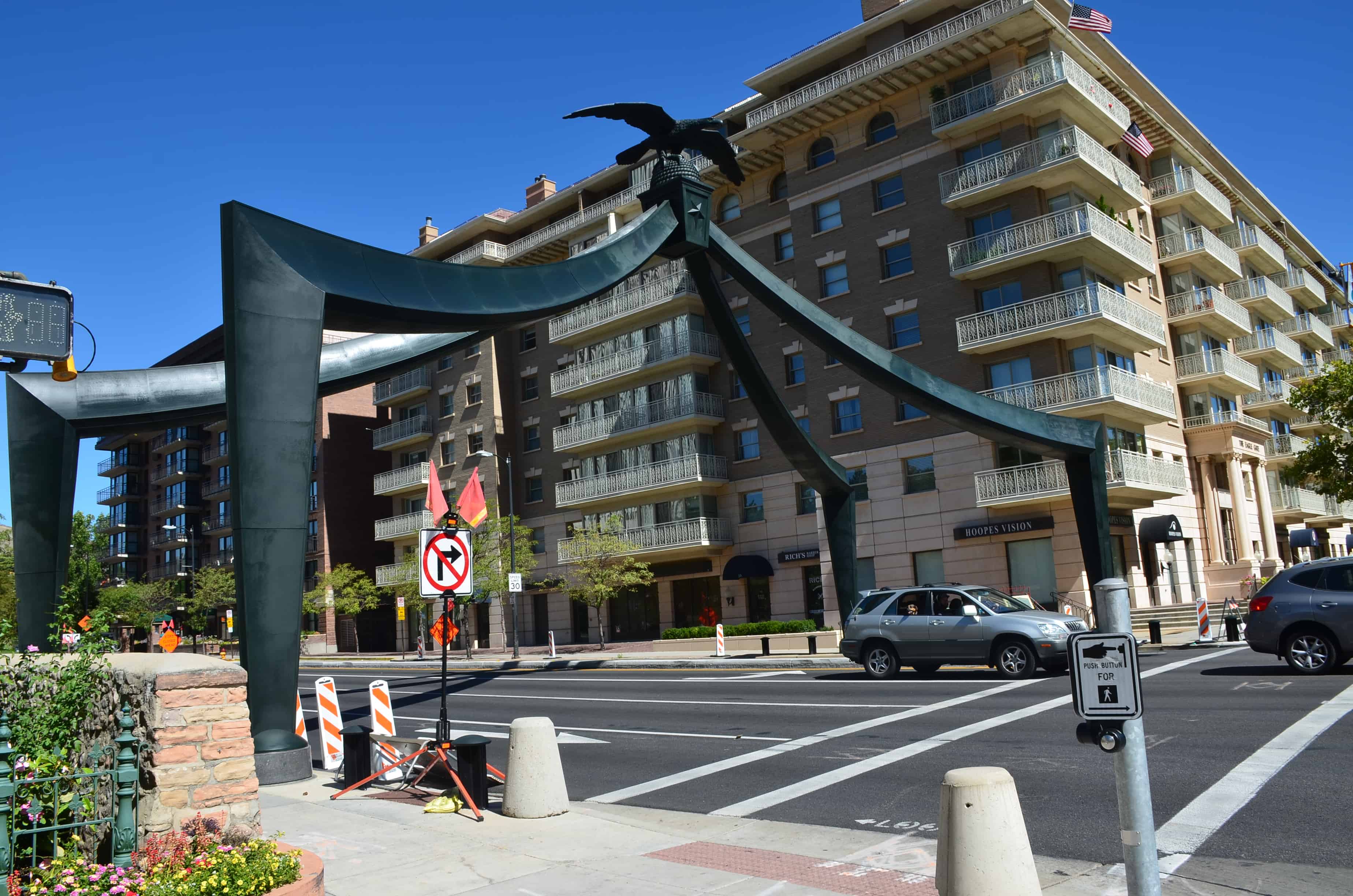 Eagle Gate in Salt Lake City, Utah