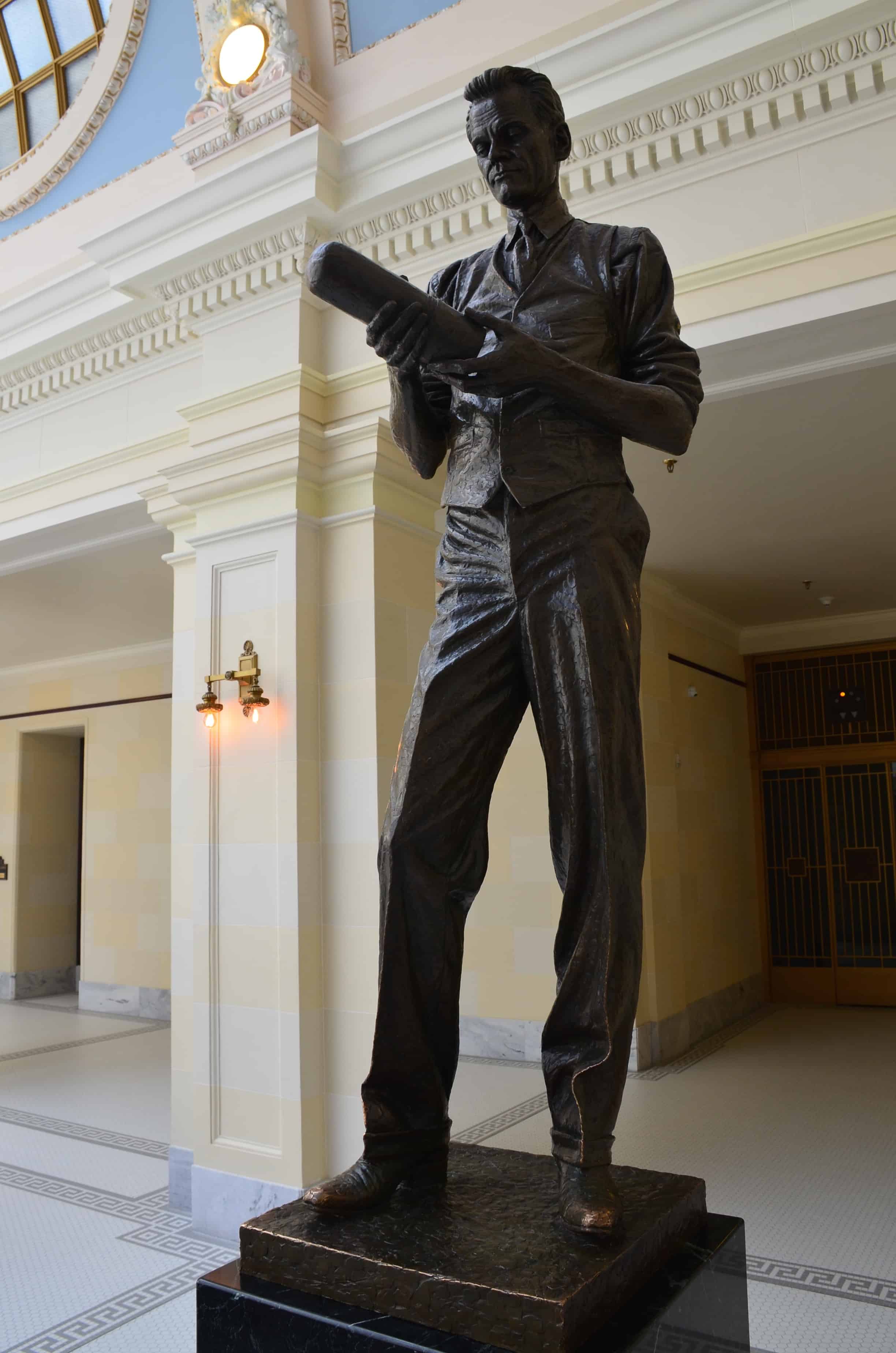 Philo T. Farnsworth statue at the Utah State Capitol in Salt Lake City