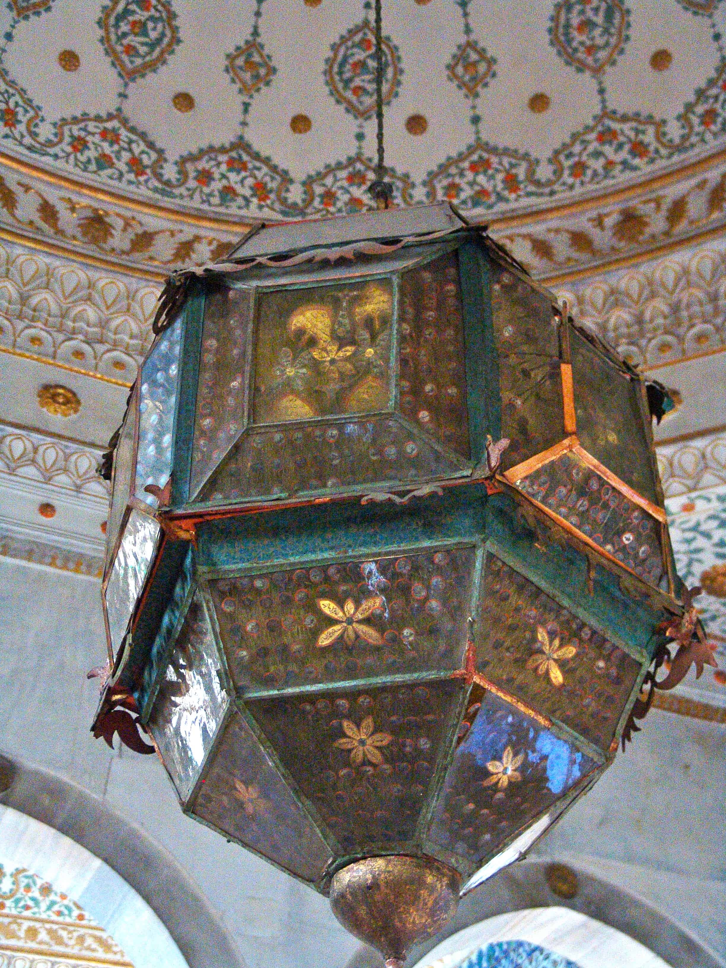 Lantern at the Enderûn Library at Topkapi Palace in Istanbul, Turkey