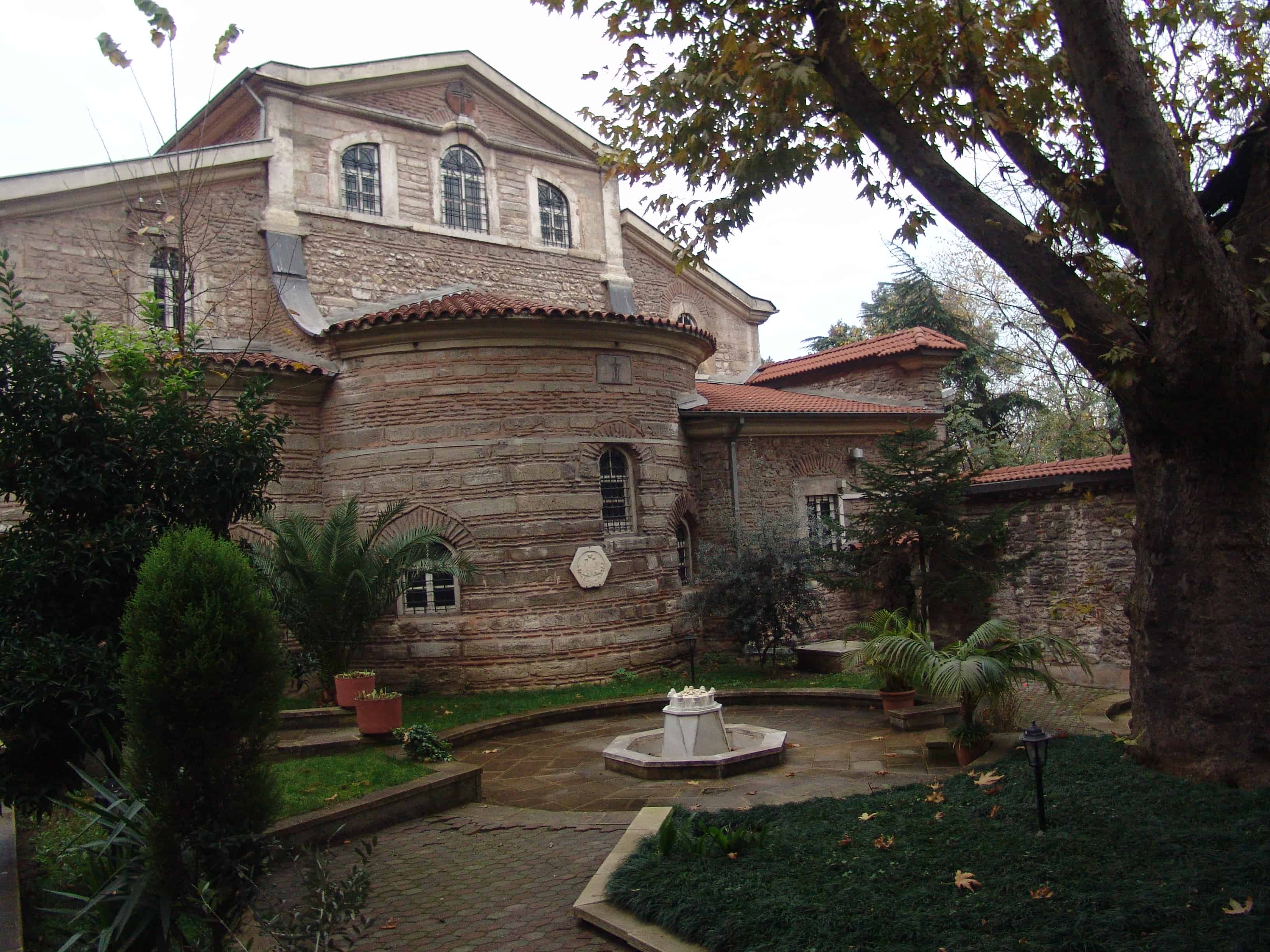Church of St. George (back) at the Ecumenical Patriarchate of Constantinople in Fener, Istanbul, Turkey