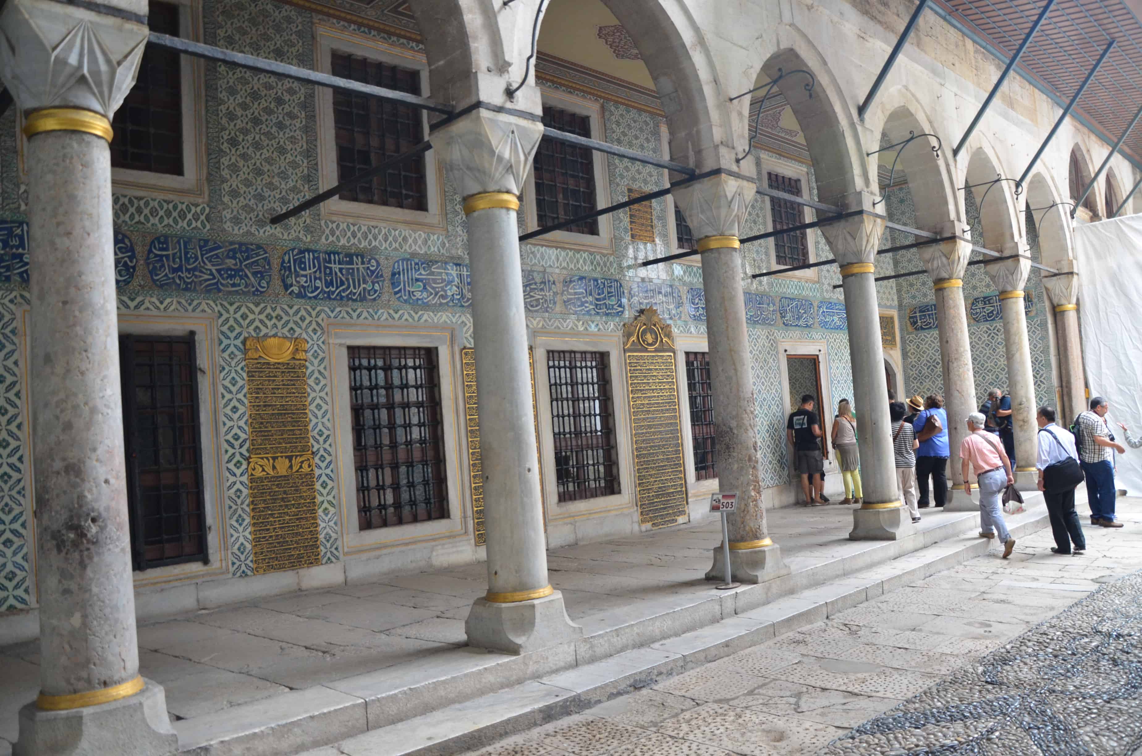Apartments of the Black Eunuchs in the Imperial Harem at Topkapi Palace in Istanbul, Turkey