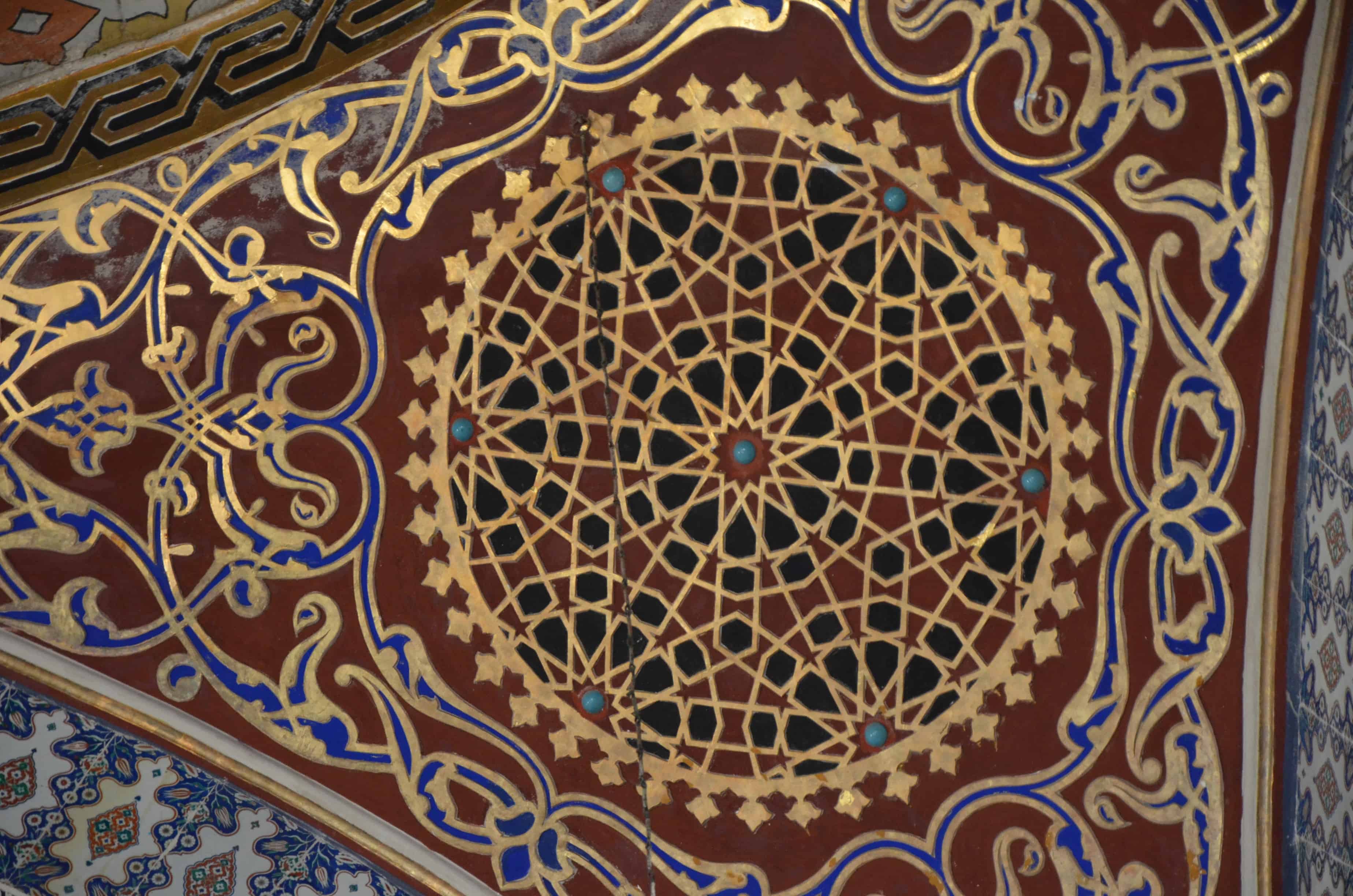 Geometric designs in the Privy Chamber of Murad III in the Imperial Harem at Topkapi Palace in Istanbul, Turkey