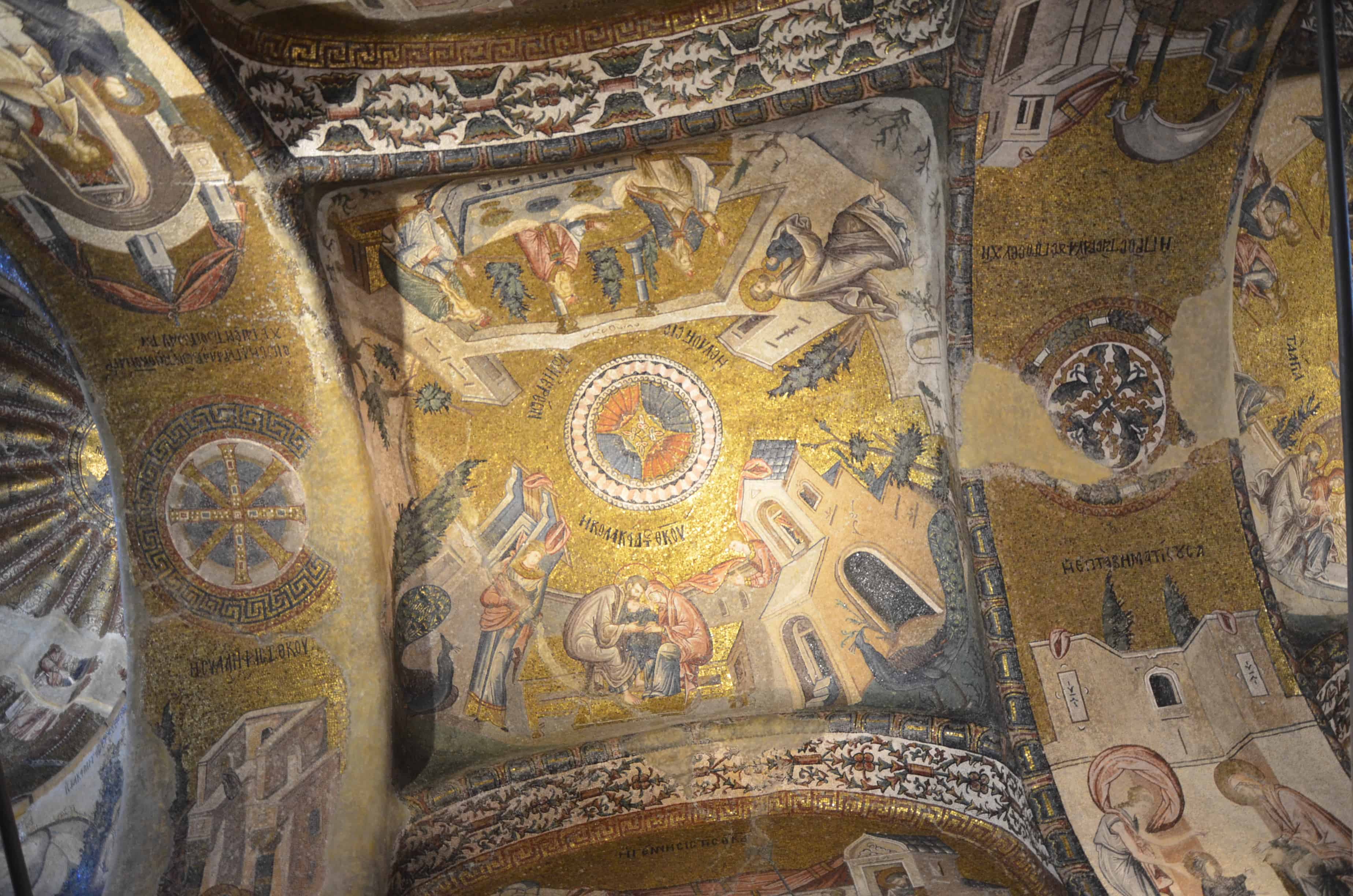 Life of the Virgin in the inner narthex at Chora Church / Kariye Müzesi in Edirnekapı, Istanbul, Turkey