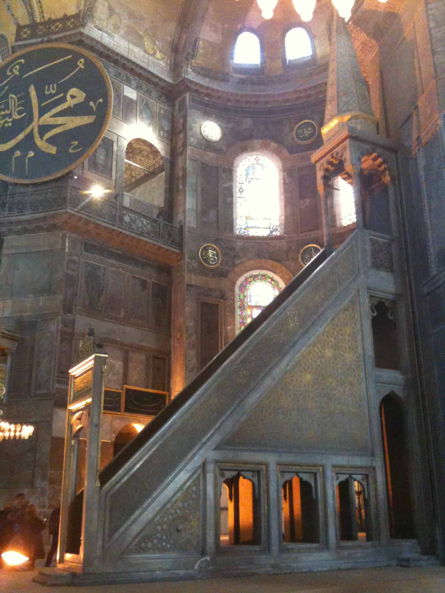Minbar at Hagia Sophia in Istanbul, Turkey