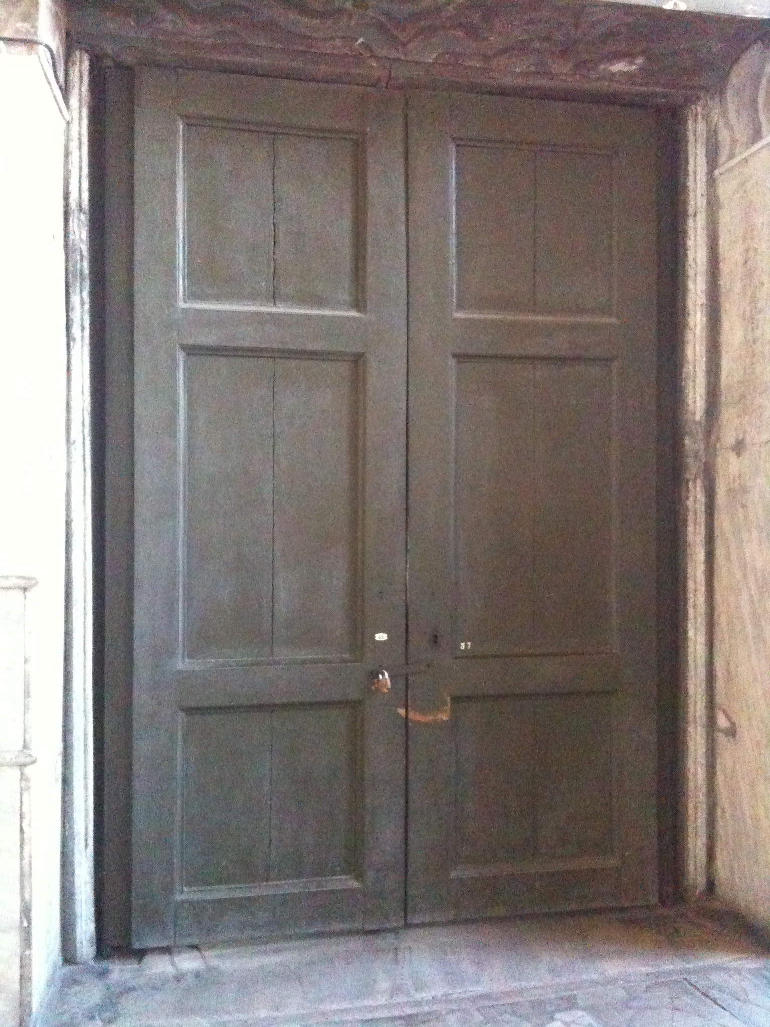 Door to the Ecumenical Patriarch's office at Hagia Sophia in Istanbul, Turkey