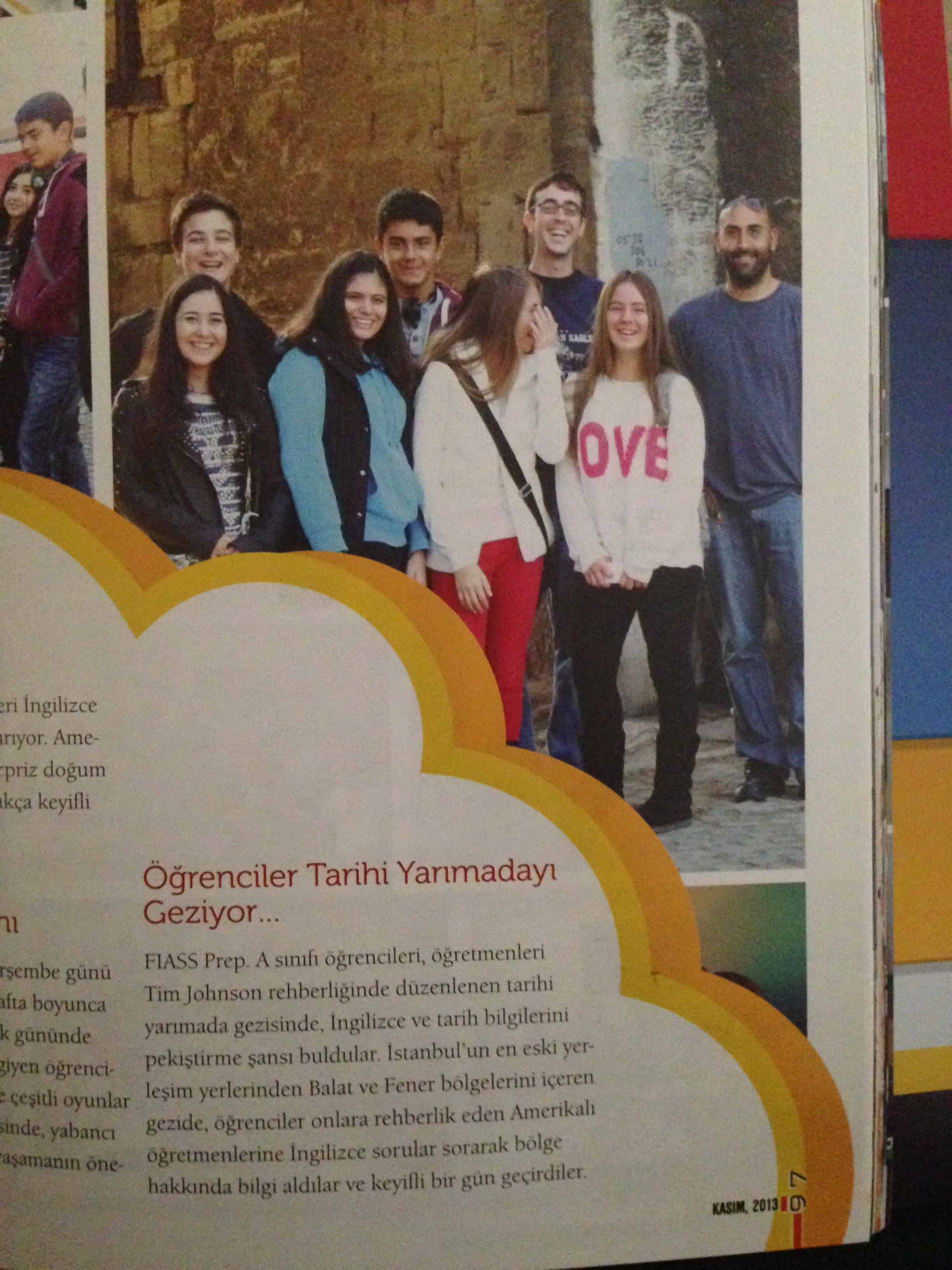 School magazine in Istanbul, Turkey