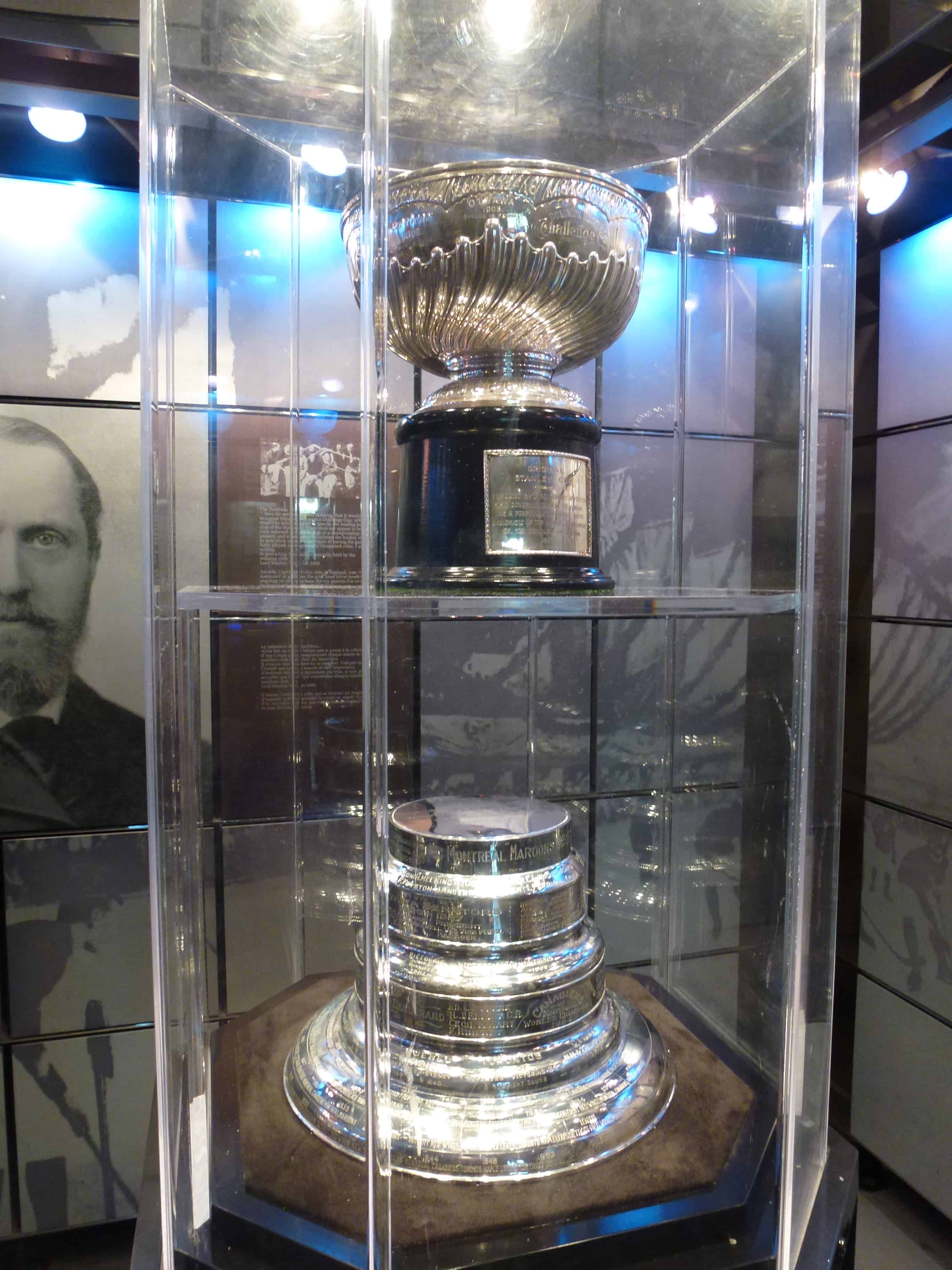 Original Stanley Cup at the Hockey Hall of Fame in Toronto, Ontario, Canada
