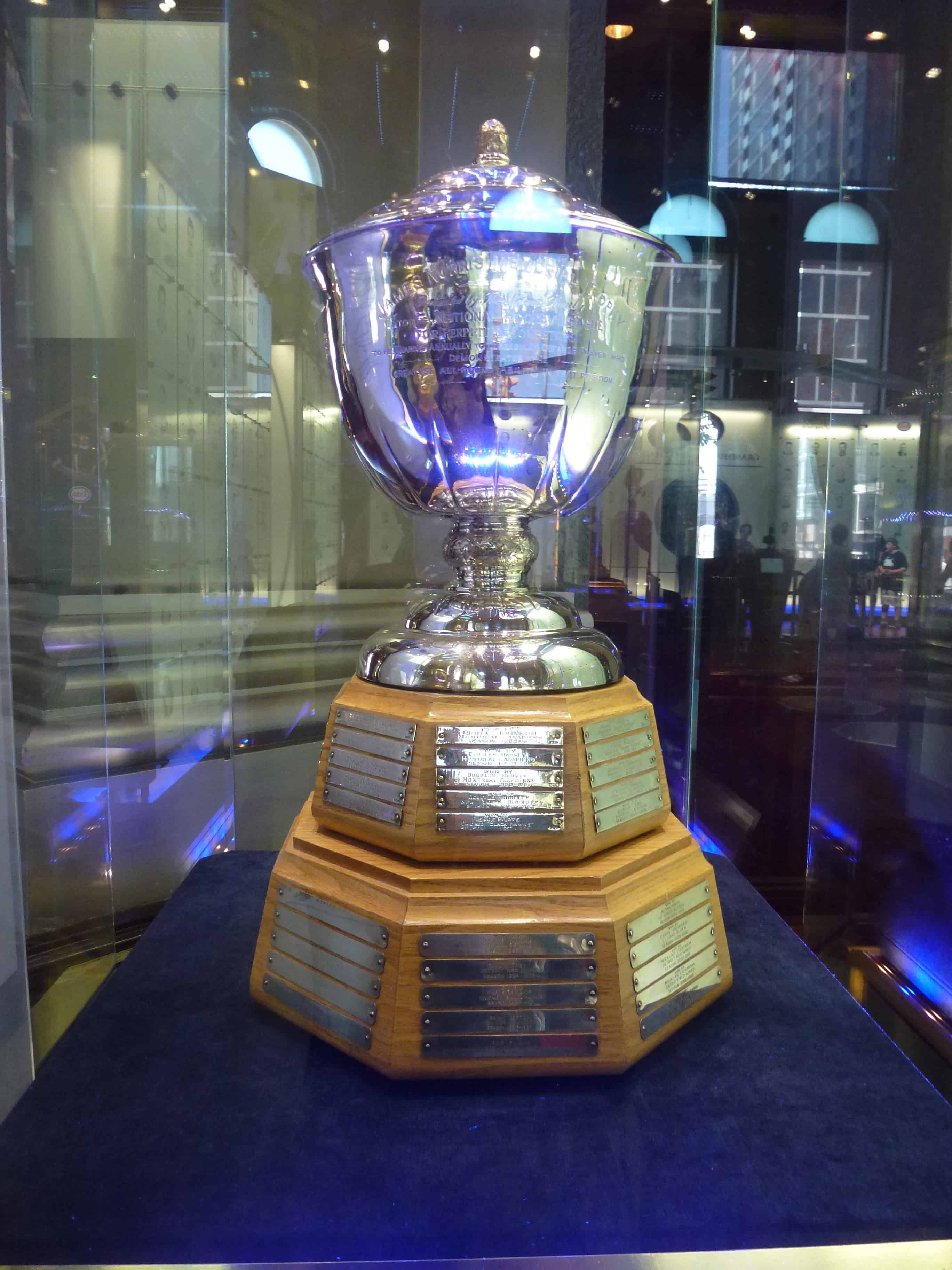 Norris Trophy at the Hockey Hall of Fame in Toronto, Ontario, Canada