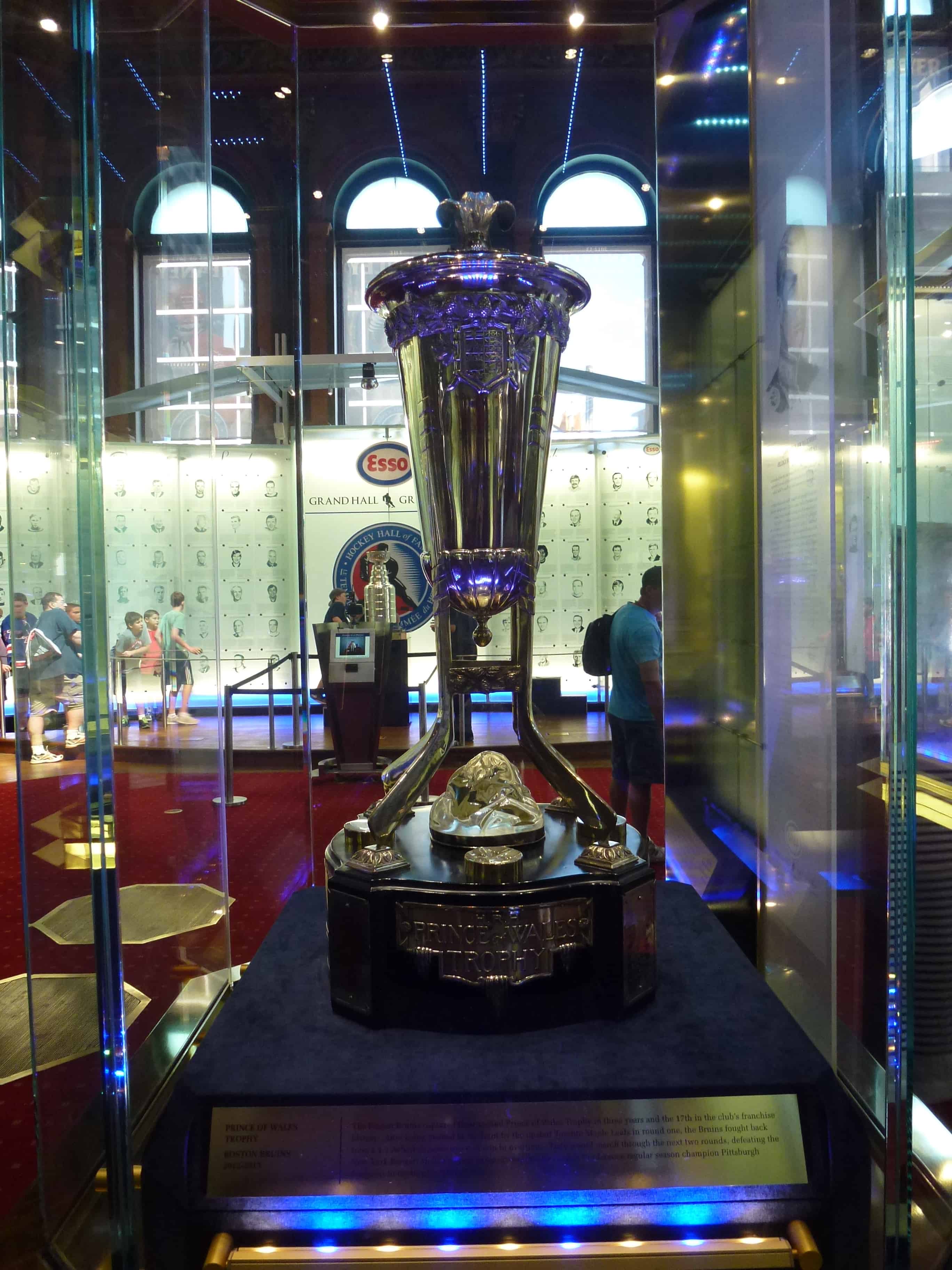 Prince of Wales Trophy at the Hockey Hall of Fame in Toronto, Ontario, Canada