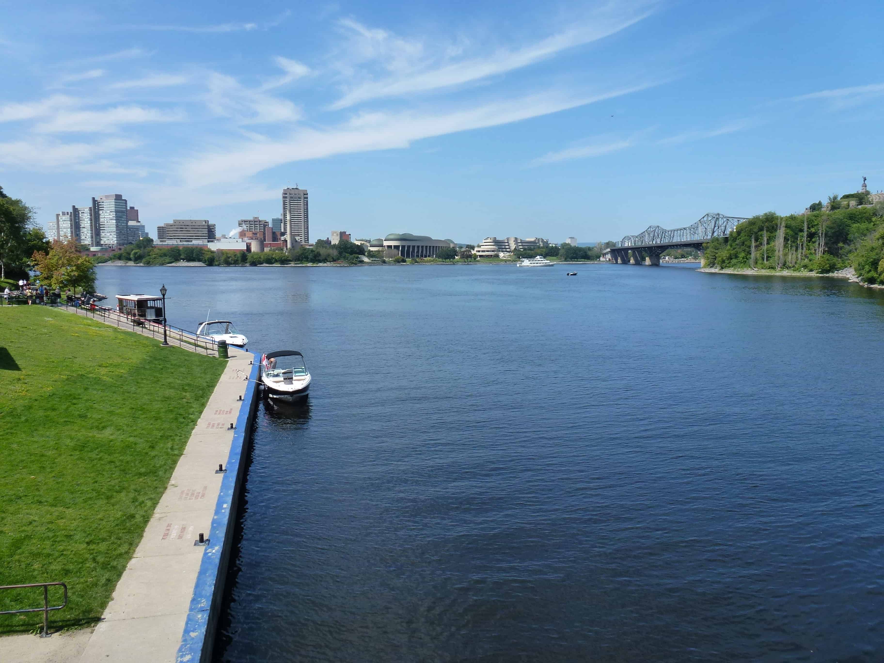 Ottawa River in Ottawa, Ontario, Canada