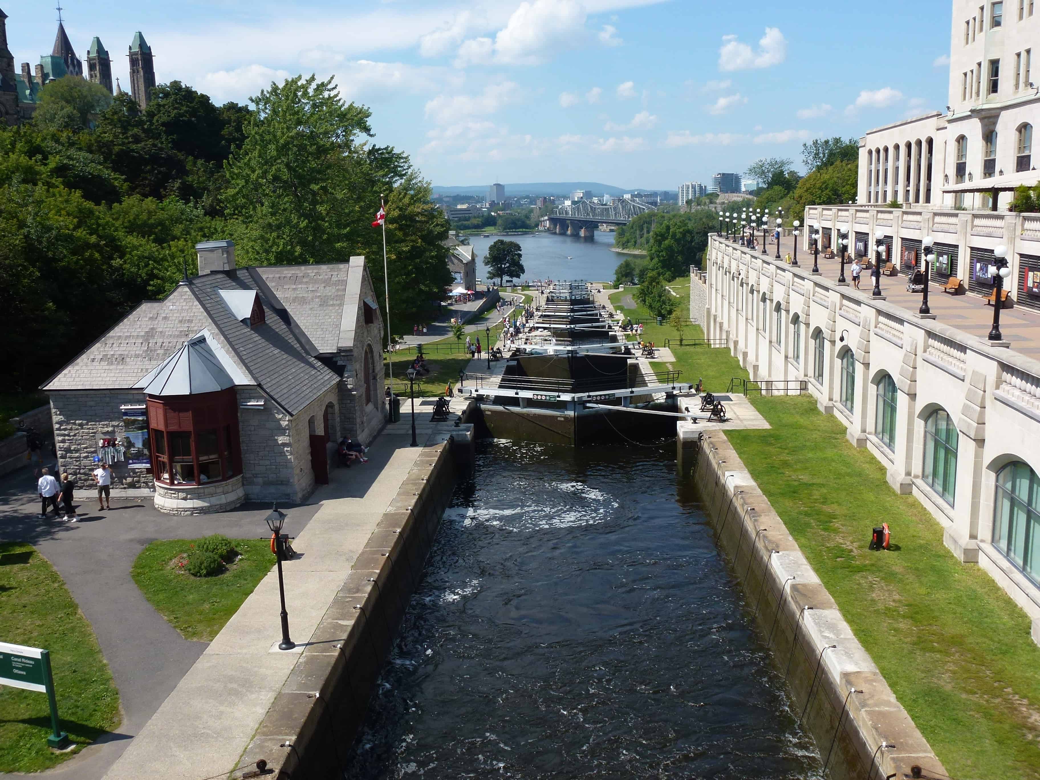 Rideau Canal in Ottawa, Ontario, Canada