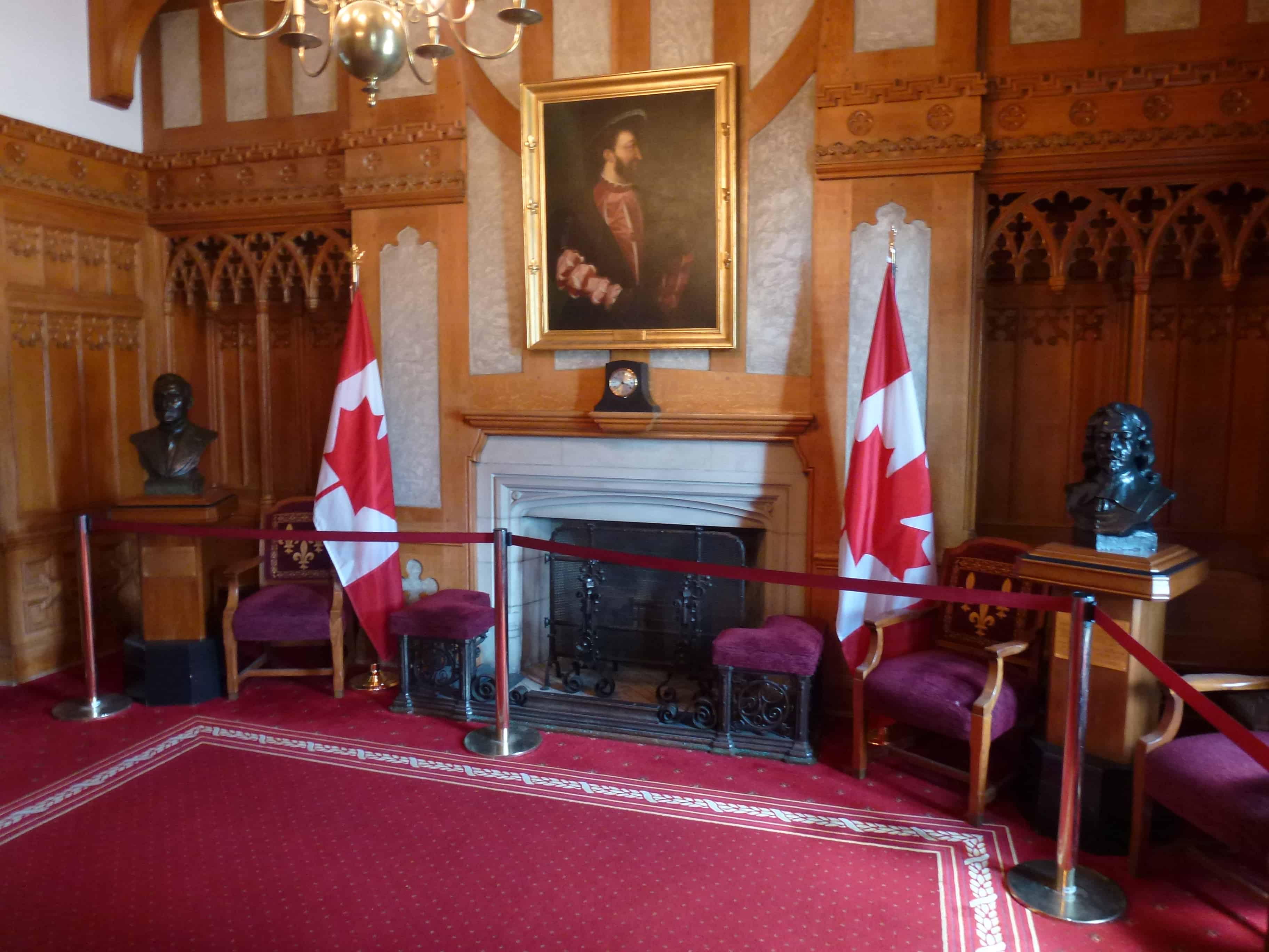 Salon de la Francophonie at Parliament Centre Block in Ottawa, Ontario Canada