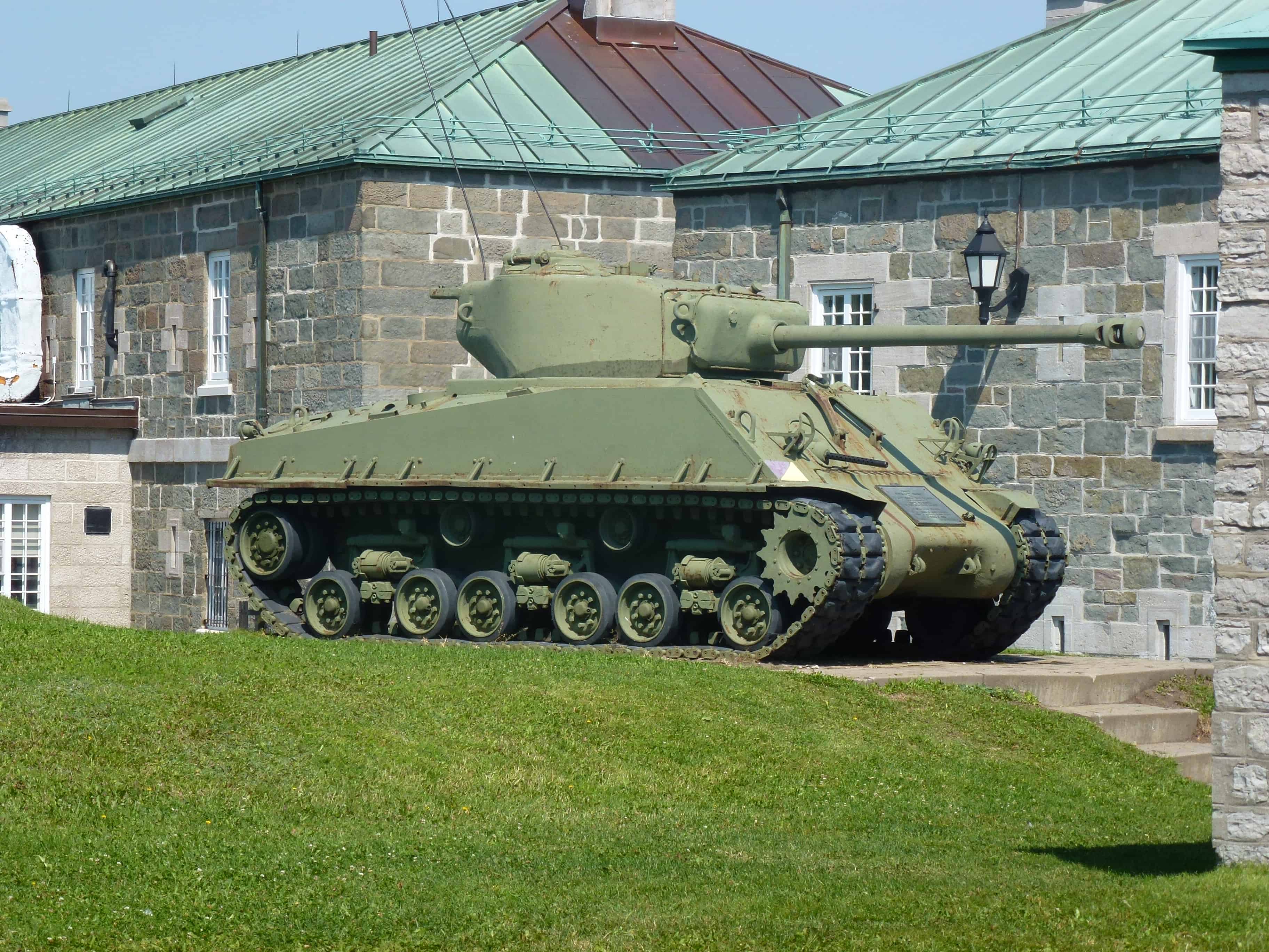 Sherman tank at La Citadelle de Québec, Canada