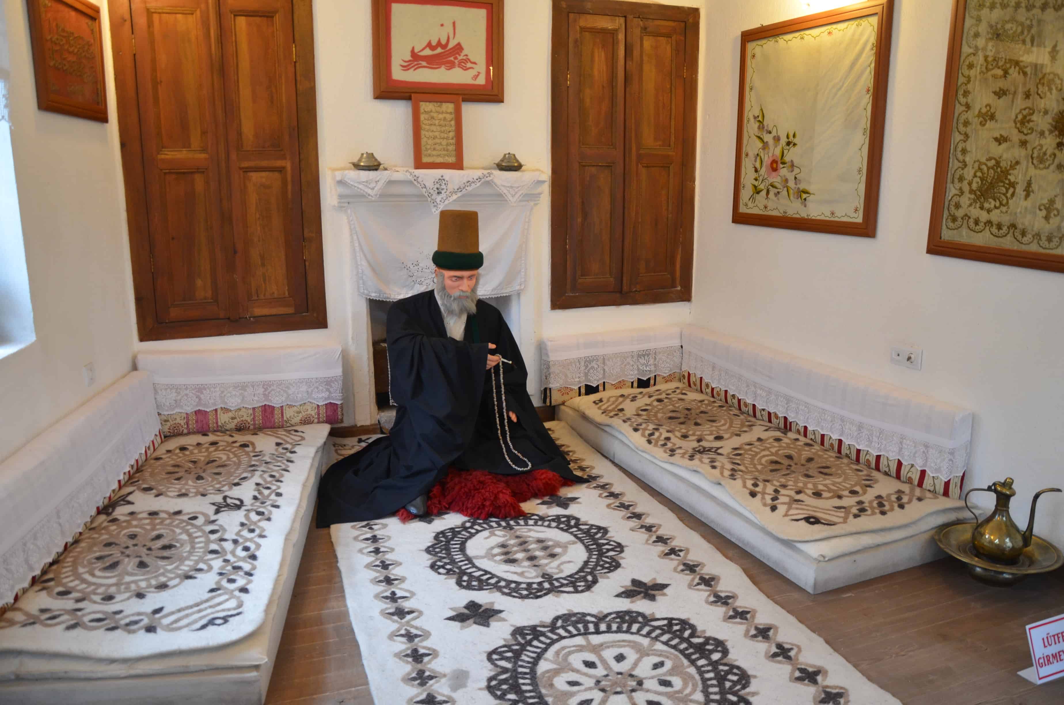Private cell at the Sultan Divani Mevlevi Lodge Museum