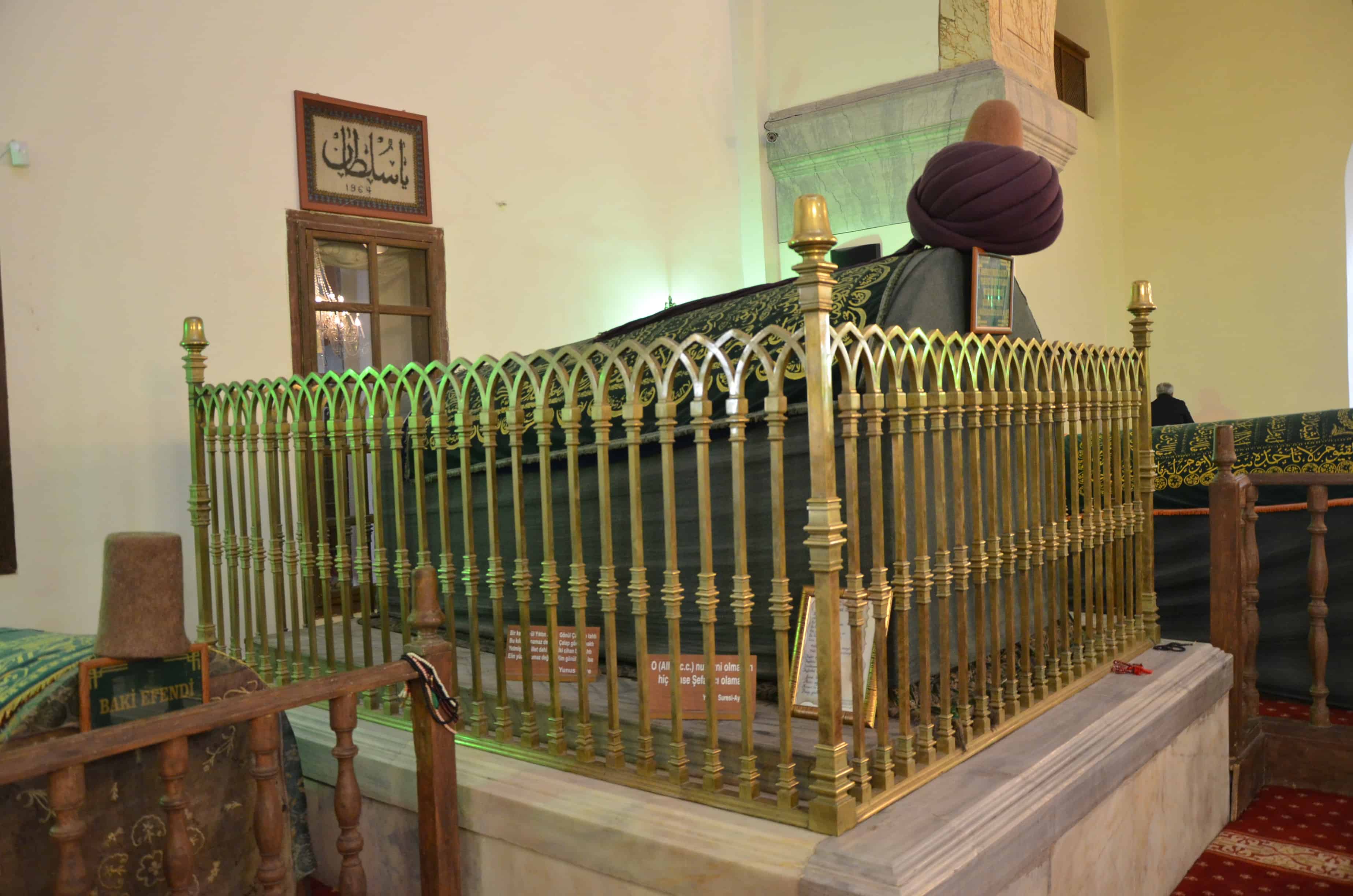 Tomb of Sultan Divani at the Sultan Divani Mevlevi Lodge Museum in Afyon, Turkey
