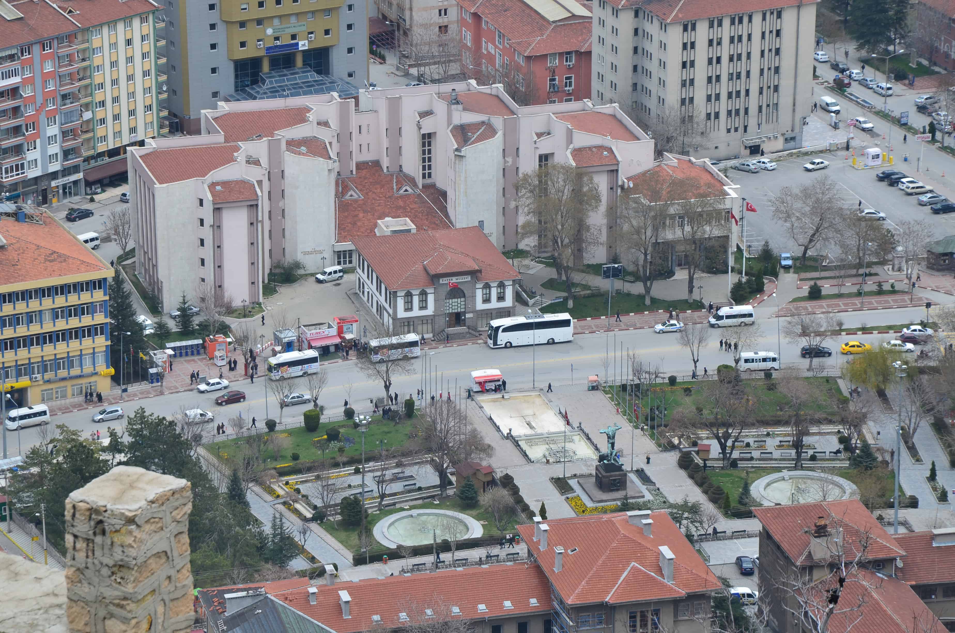 Zafer Meydanı from Afyon Kalesi in Afyon, Turkey