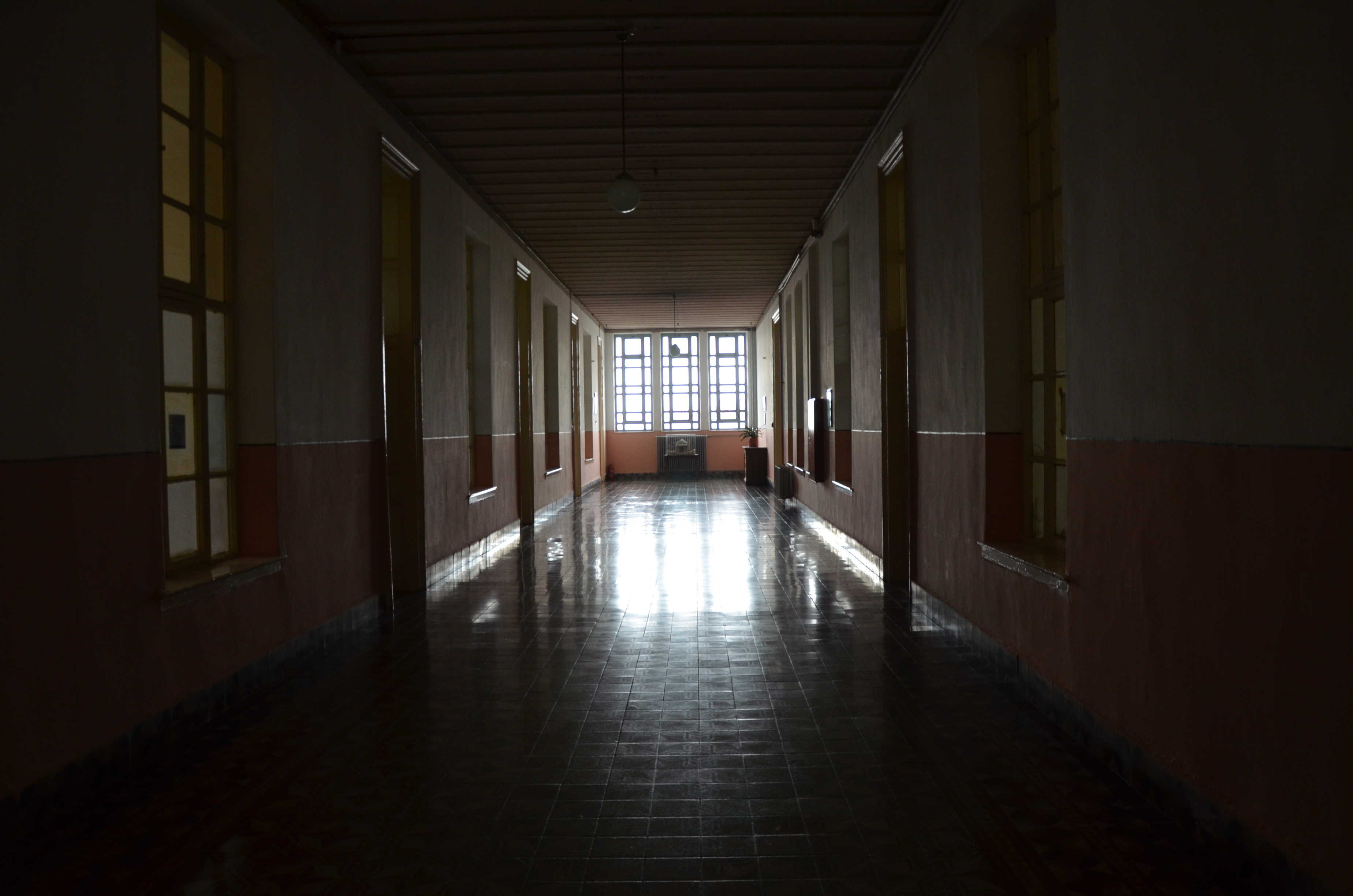 Hallway at Halki Seminary on Heybeliada, Princes' Islands, Istanbul, Turkey