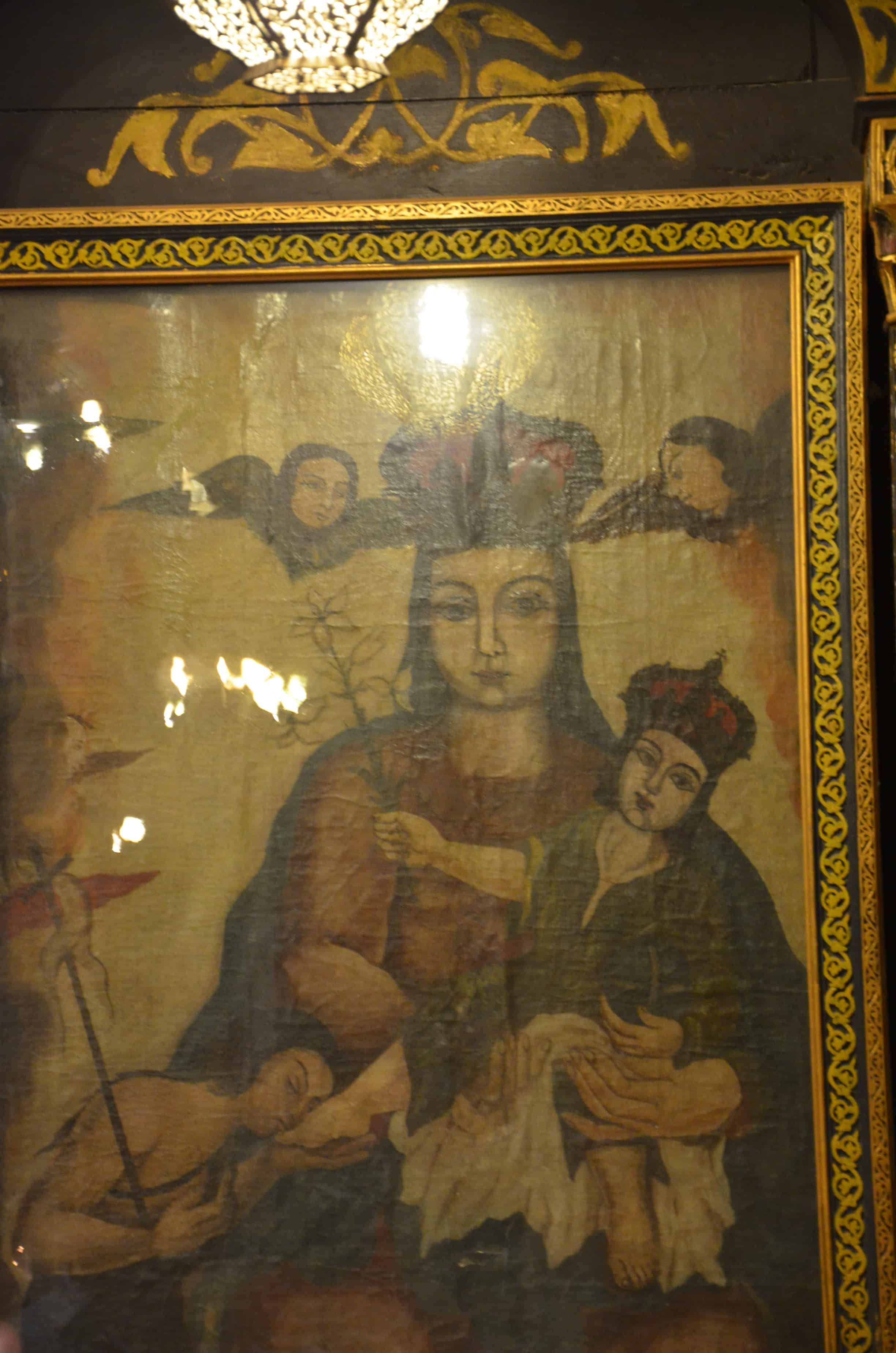Icon at the Hanging Church in Cairo, Egypt