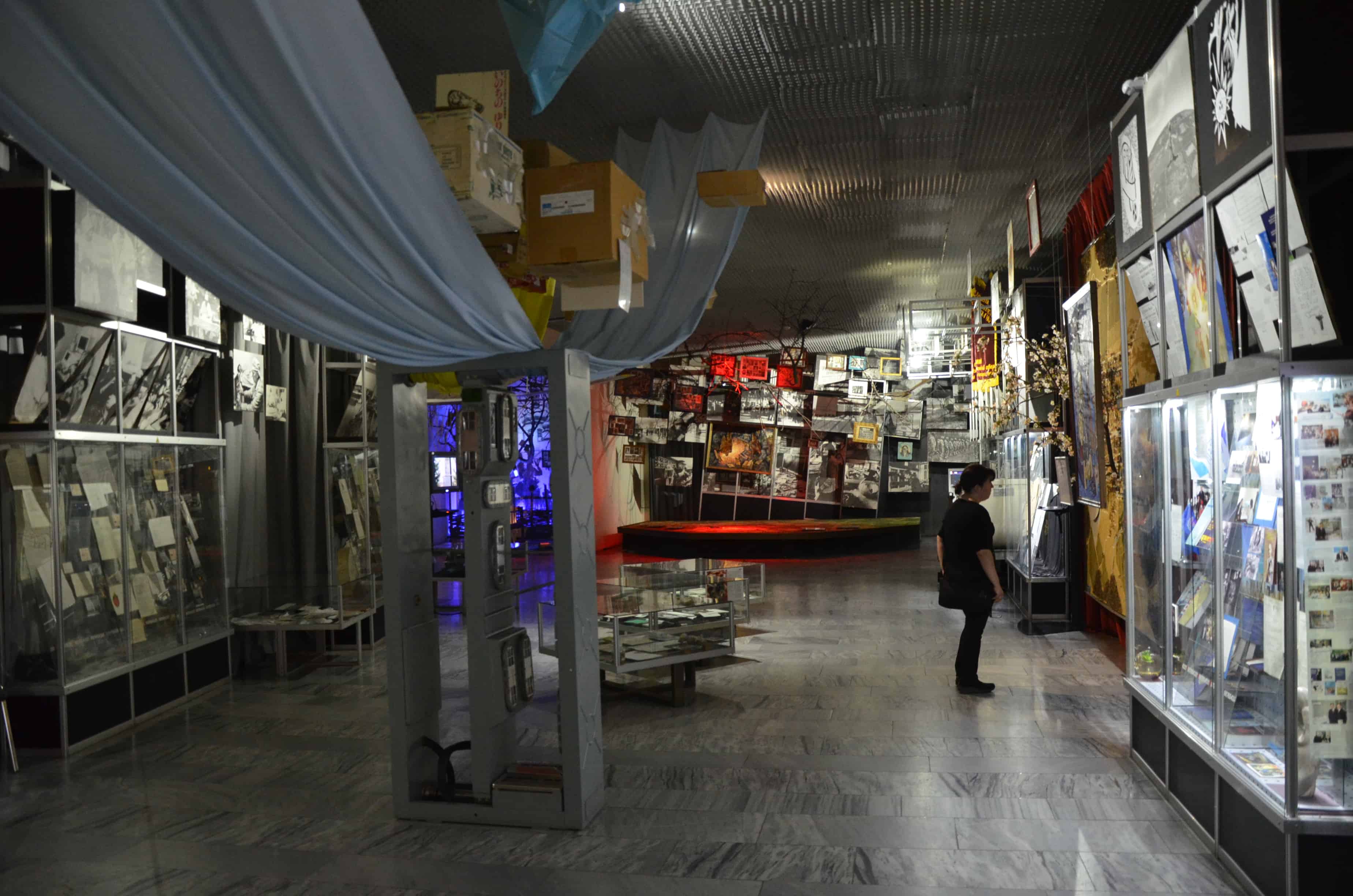 Exhibit on the history of the disaster at the Chernobyl Museum in Kyiv, Ukraine