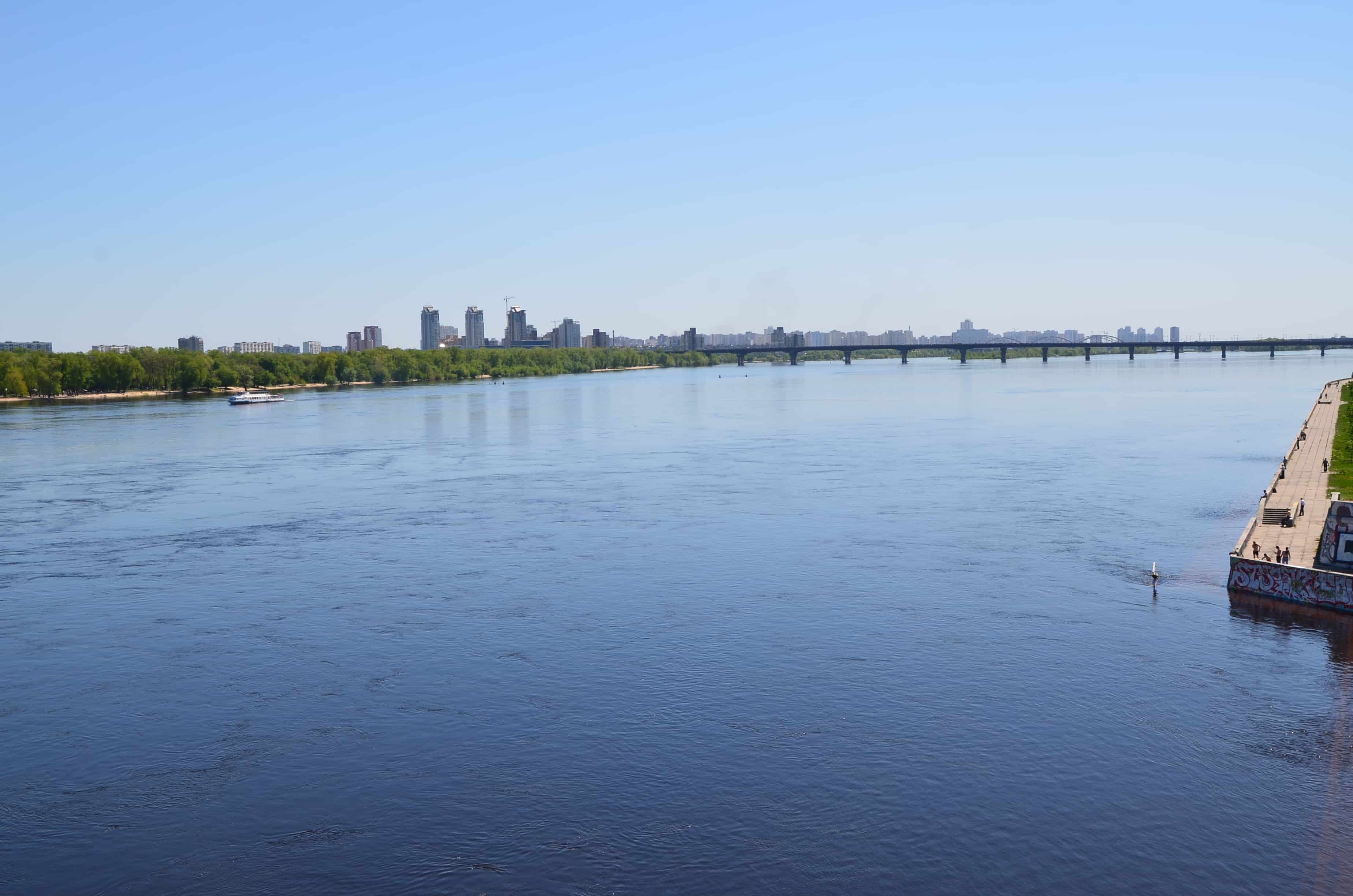 Dnieper River in Kyiv, Ukraine