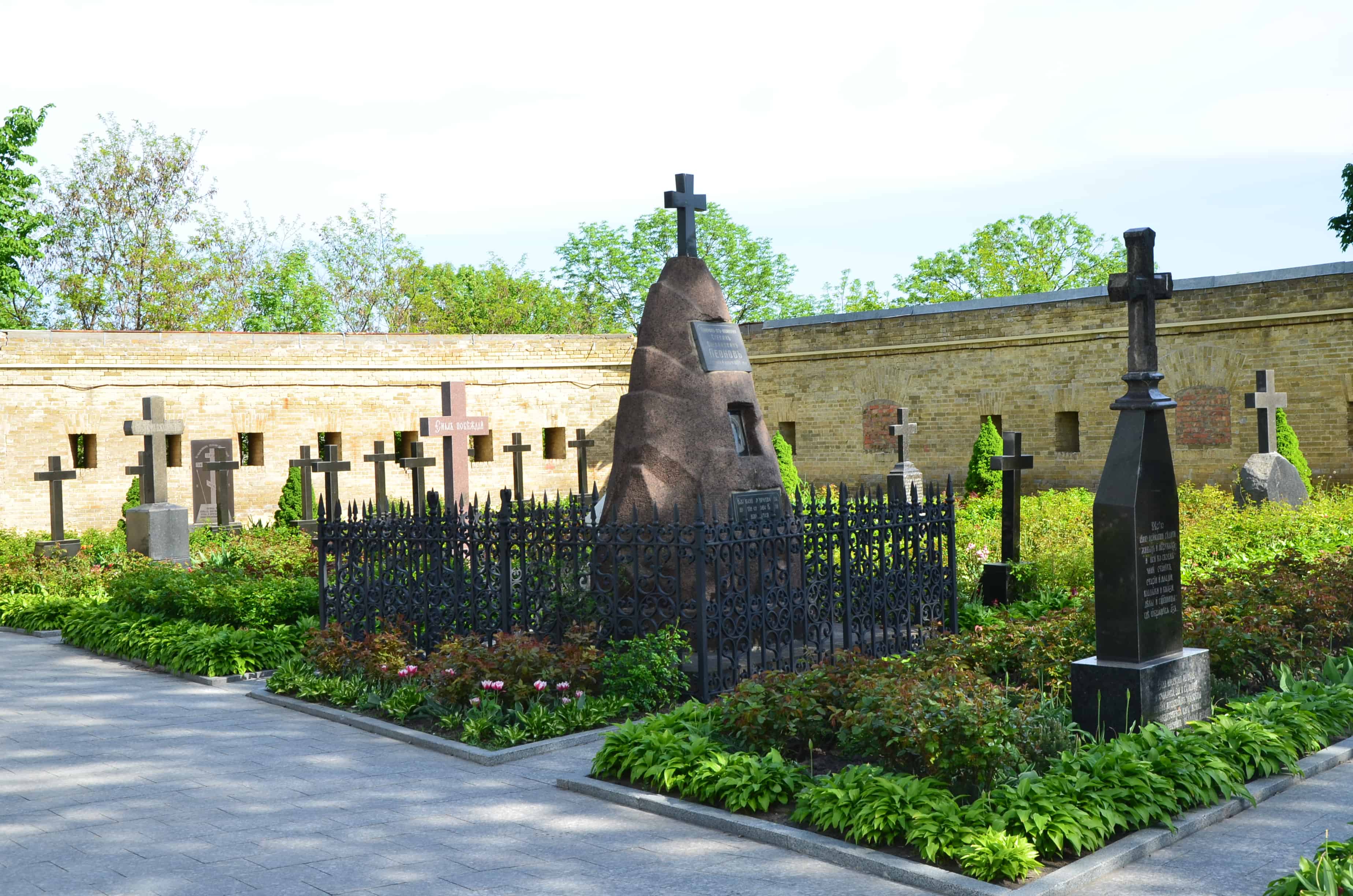 Cemetery at Kyiv Pechersk Lavra in Kyiv, Ukraine