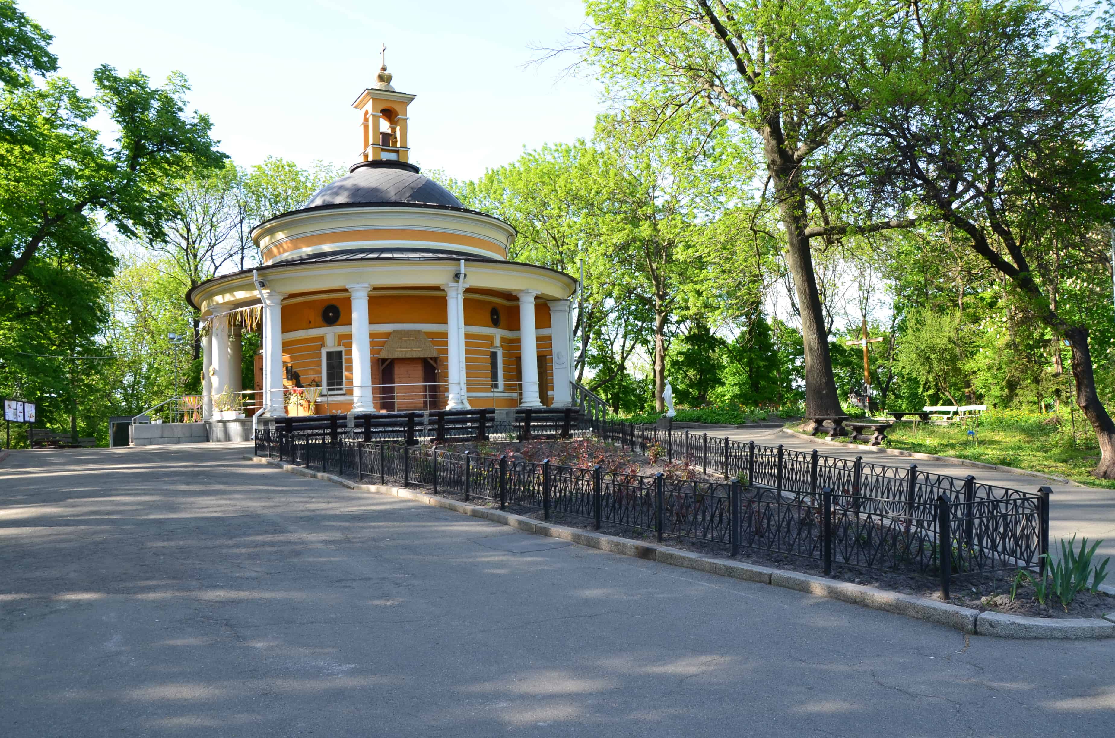 Church of St. Nicholas the Miracle Worker at Askold's Grave Park in Kyiv, Ukraine